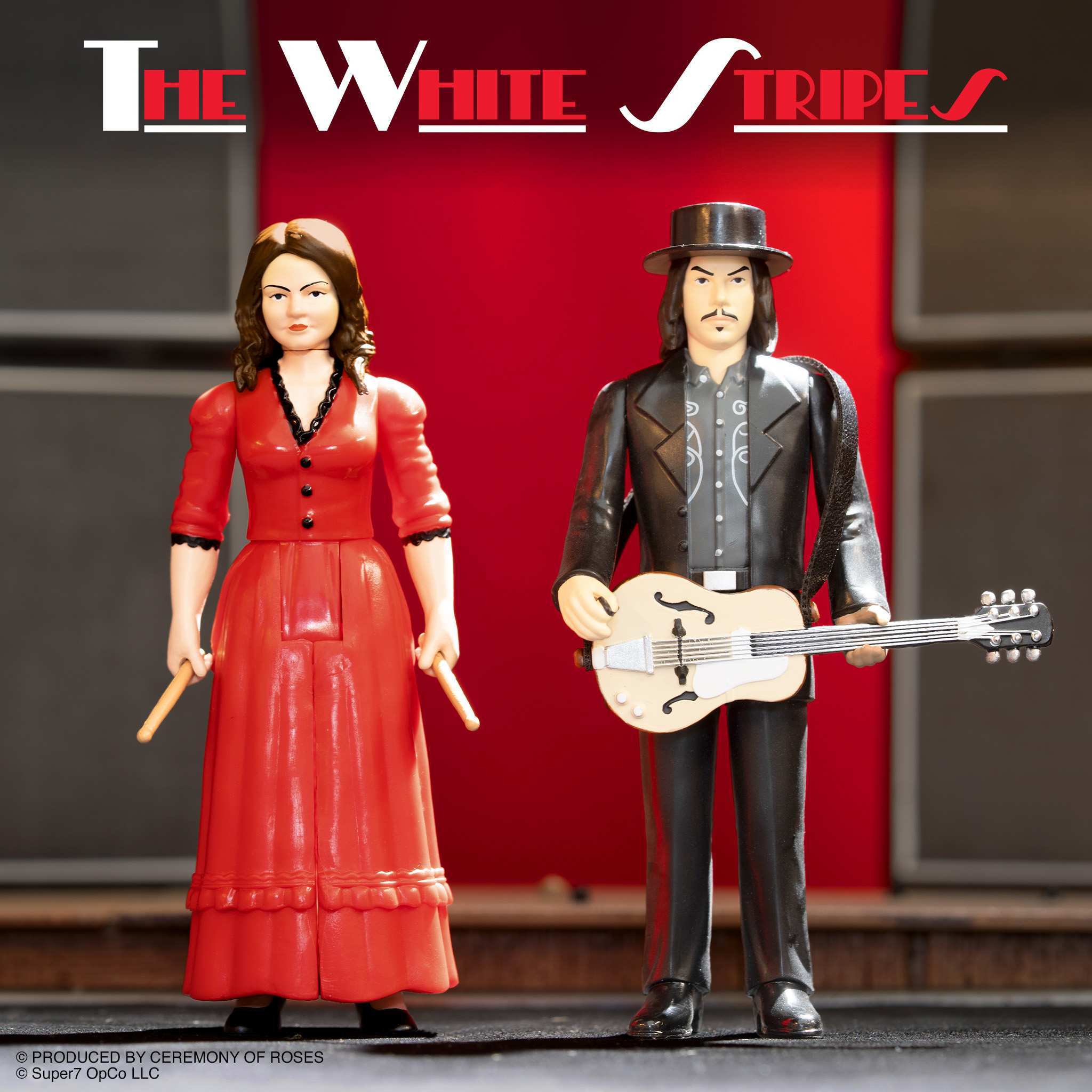 The White Stripes ReAction Figures Wave 01 - The White Stripes 2-Pack (Get Behind Me Satan)