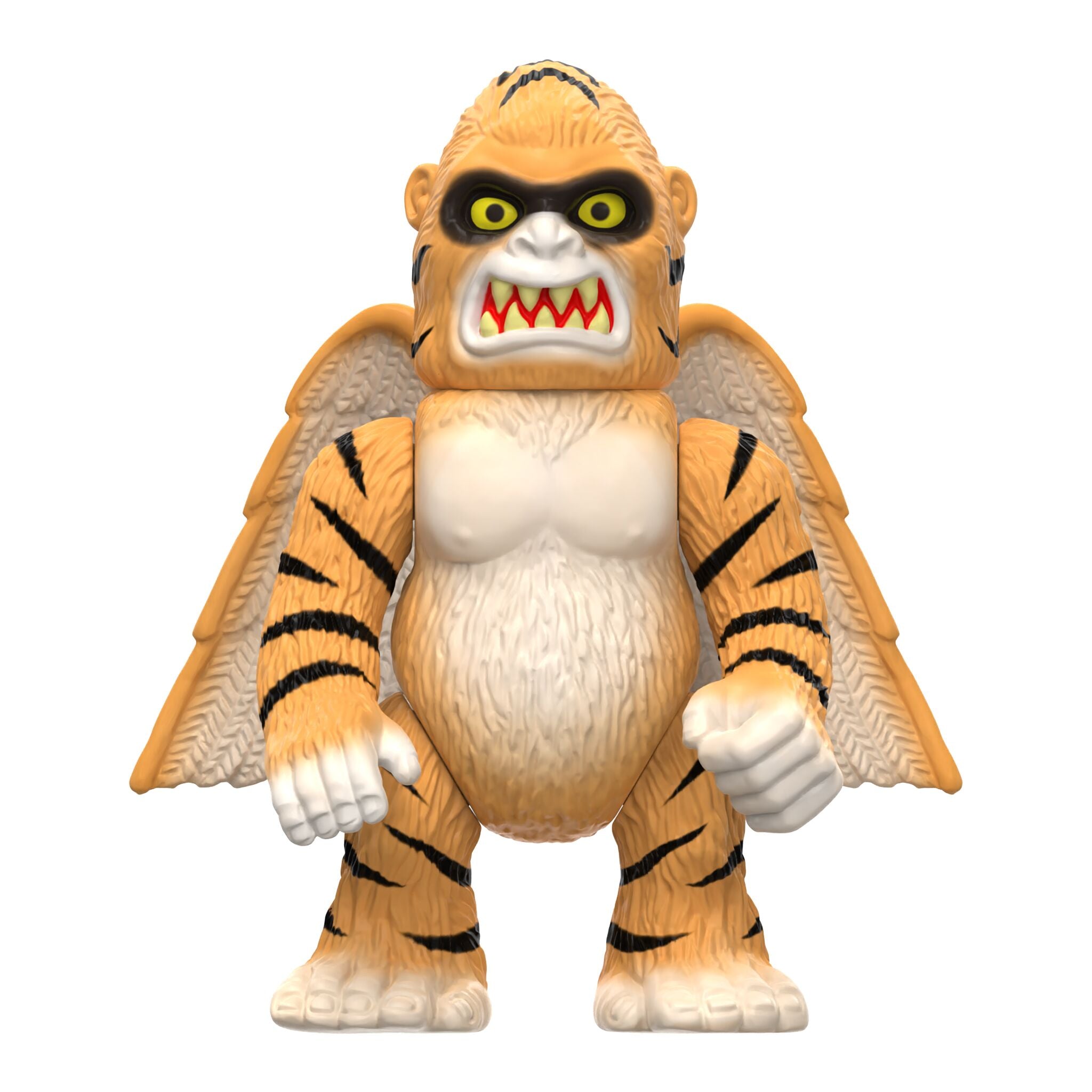 Head and shoulders of the Wing Kong tiger ReAction figure against a white studio background.