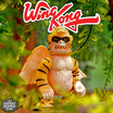Tiger striped Wing Kong figure from Super7 ReAction Wave 1 in a jungle setting with the Wing Kong logo across the top.