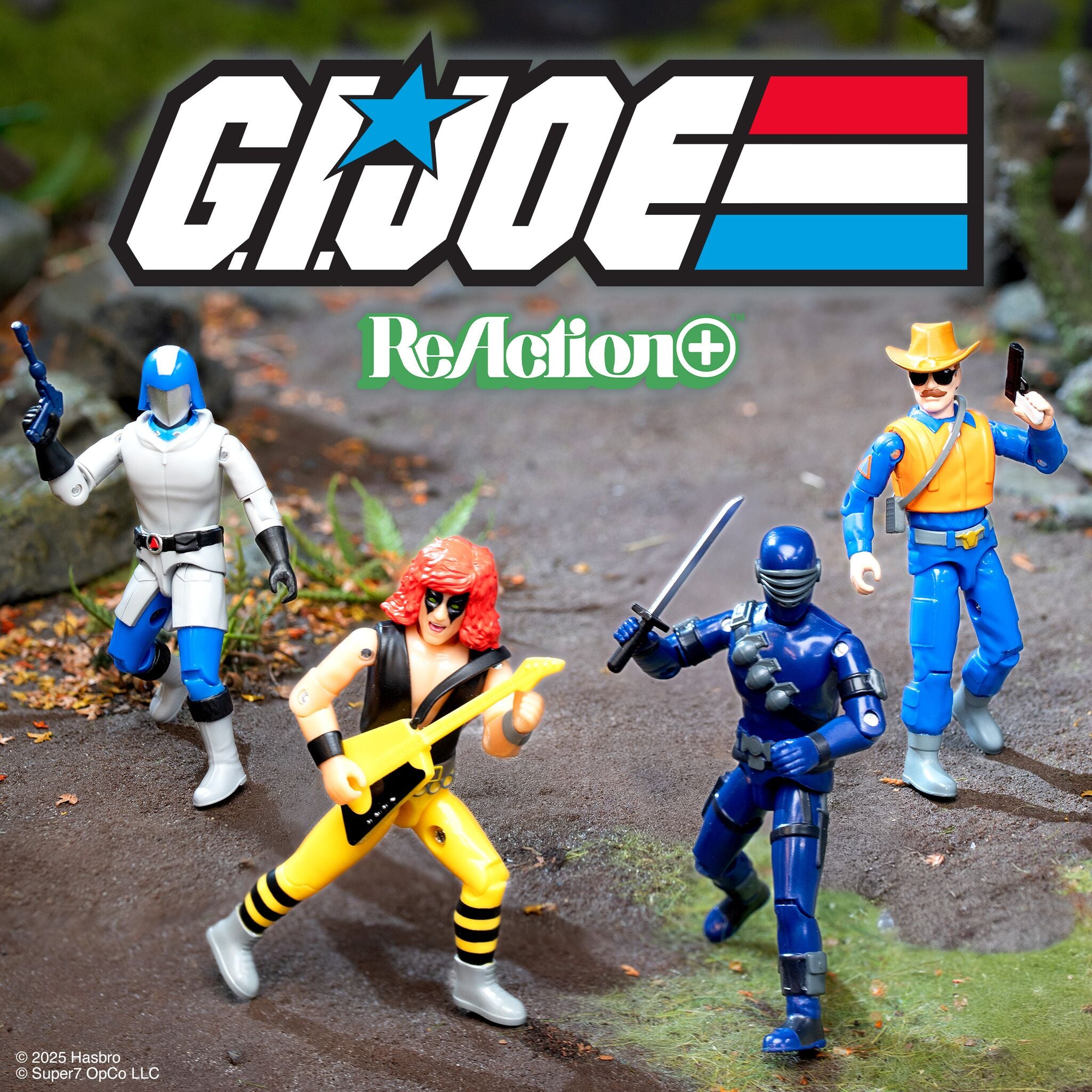 G.I. Joe ReAction+ Wave 03 (Cartoon) - Zartan Cold Slither, Arctic Cobra Commander, Wild Bill, Snake Eyes