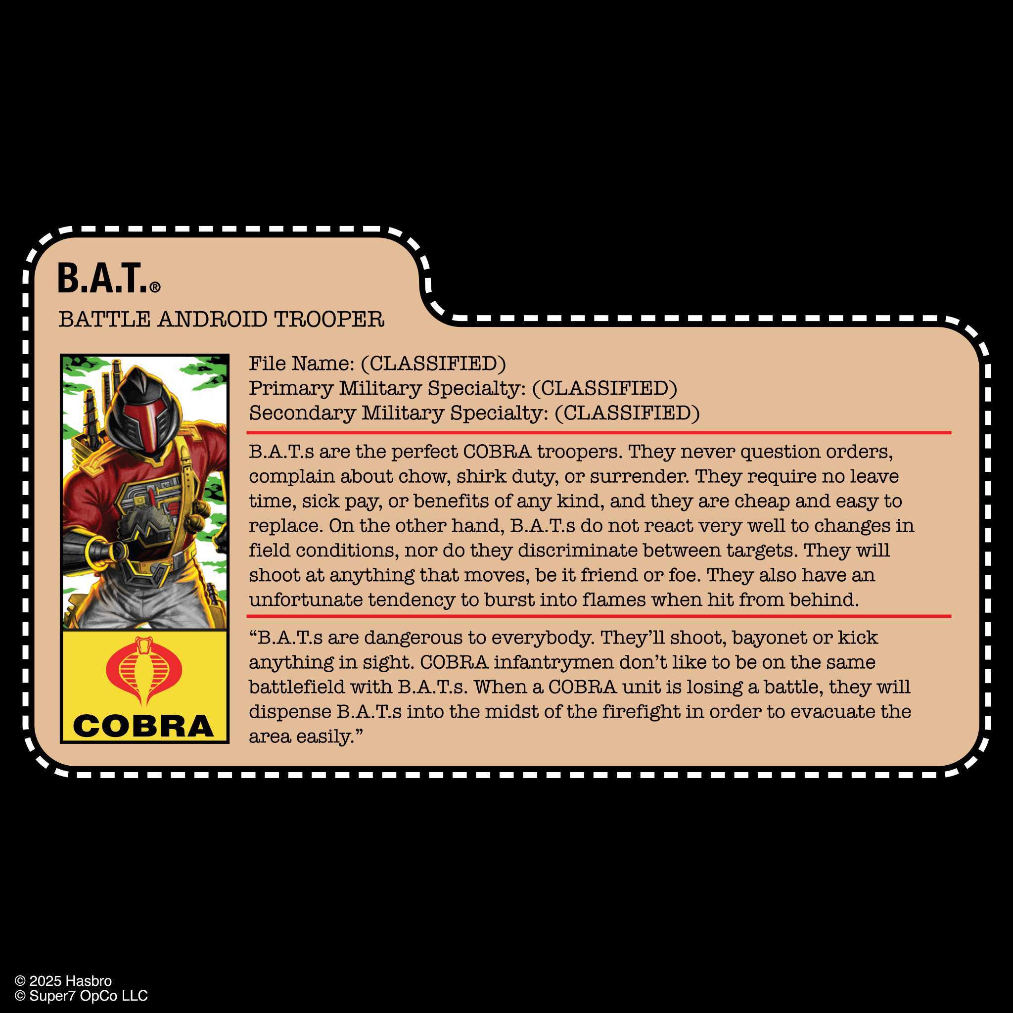 G.I. Joe ReAction+ Figures - B.A.T. (Python Patrol)