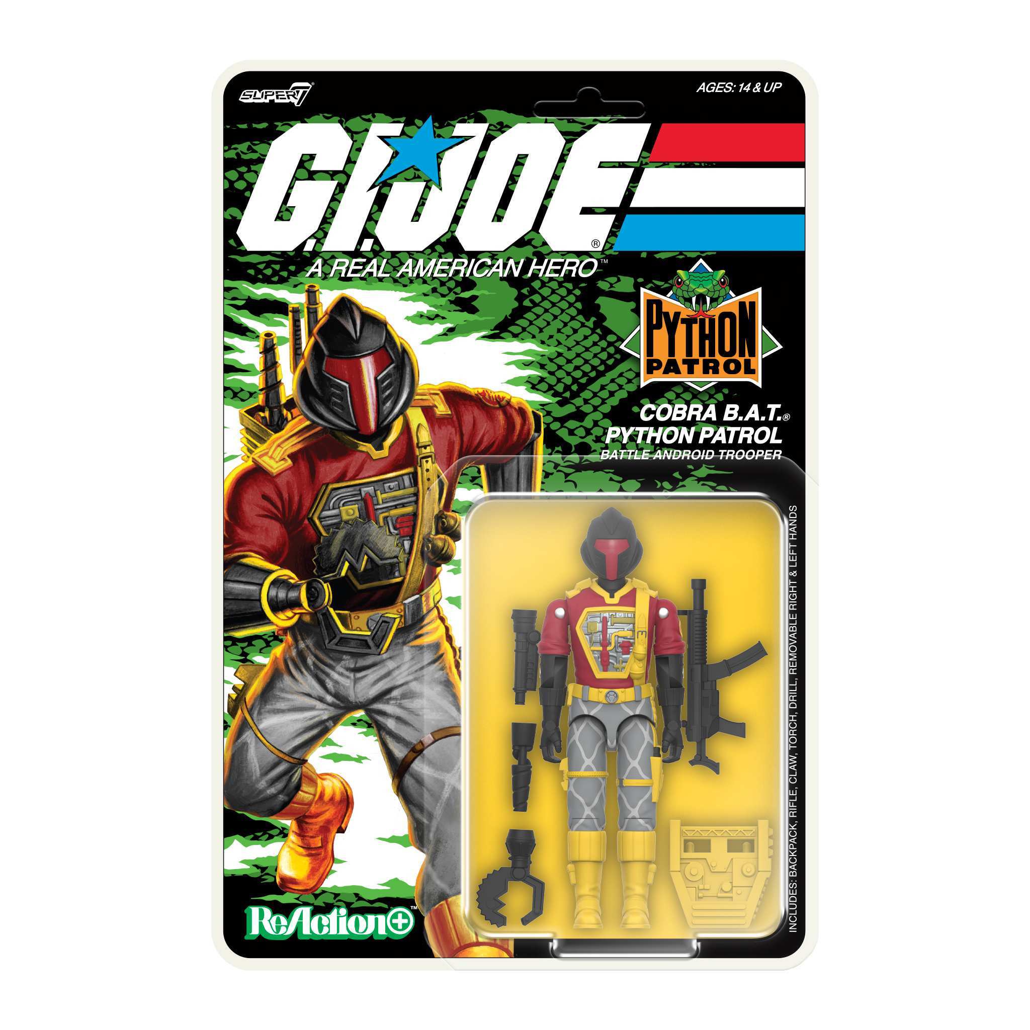 G.I. Joe ReAction+ Figures - B.A.T. (Python Patrol)