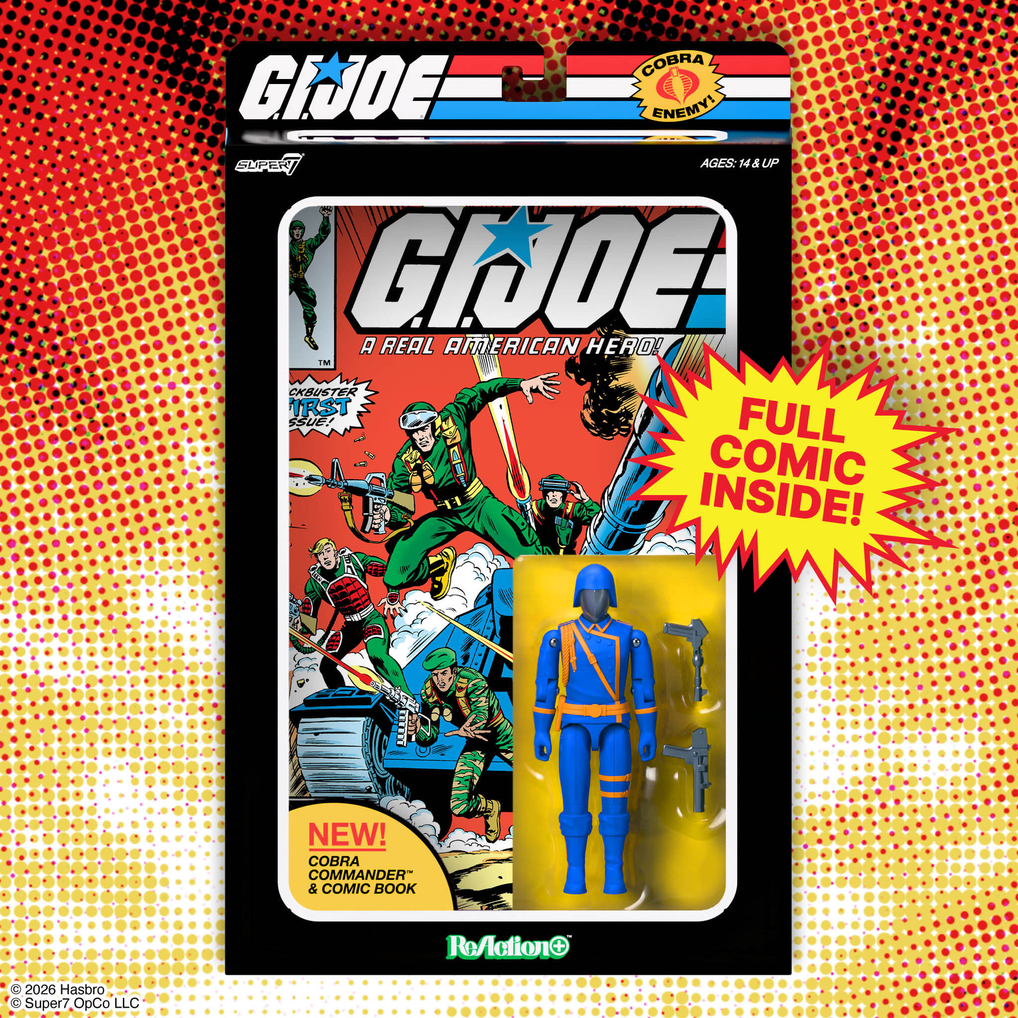 G.I. Joe ReAction+ Figures - Cobra Commander (Skybound Comic Box Set, Issue #1)