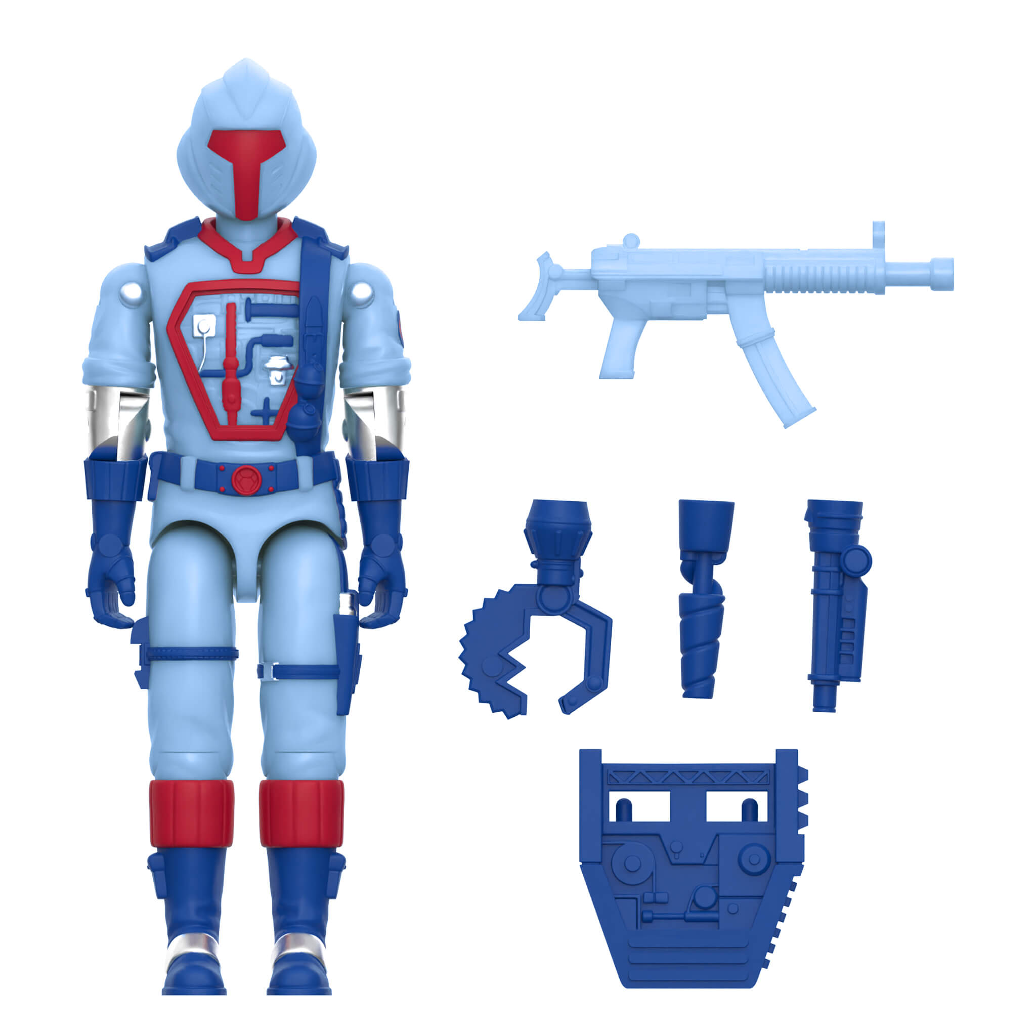 G.I. Joe ReAction+ Figures - 3 PK - Cobra (Glow Patrol - Blue)