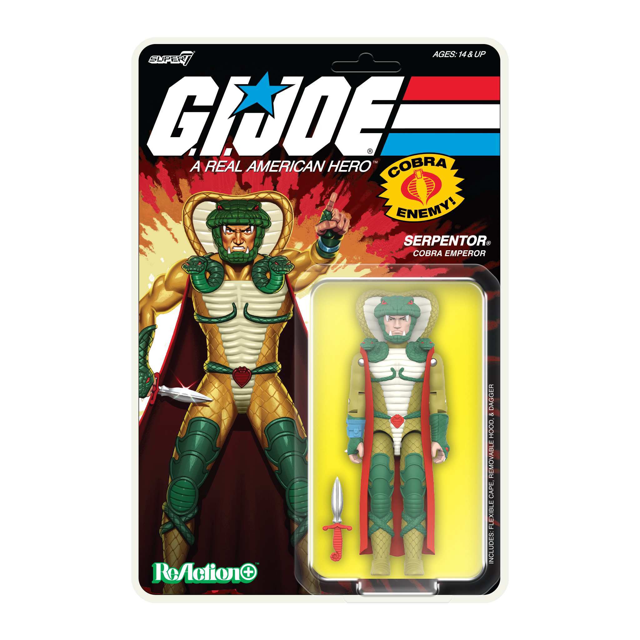 G.I. Joe ReAction+ Figures - Serpentor (White/DIC)