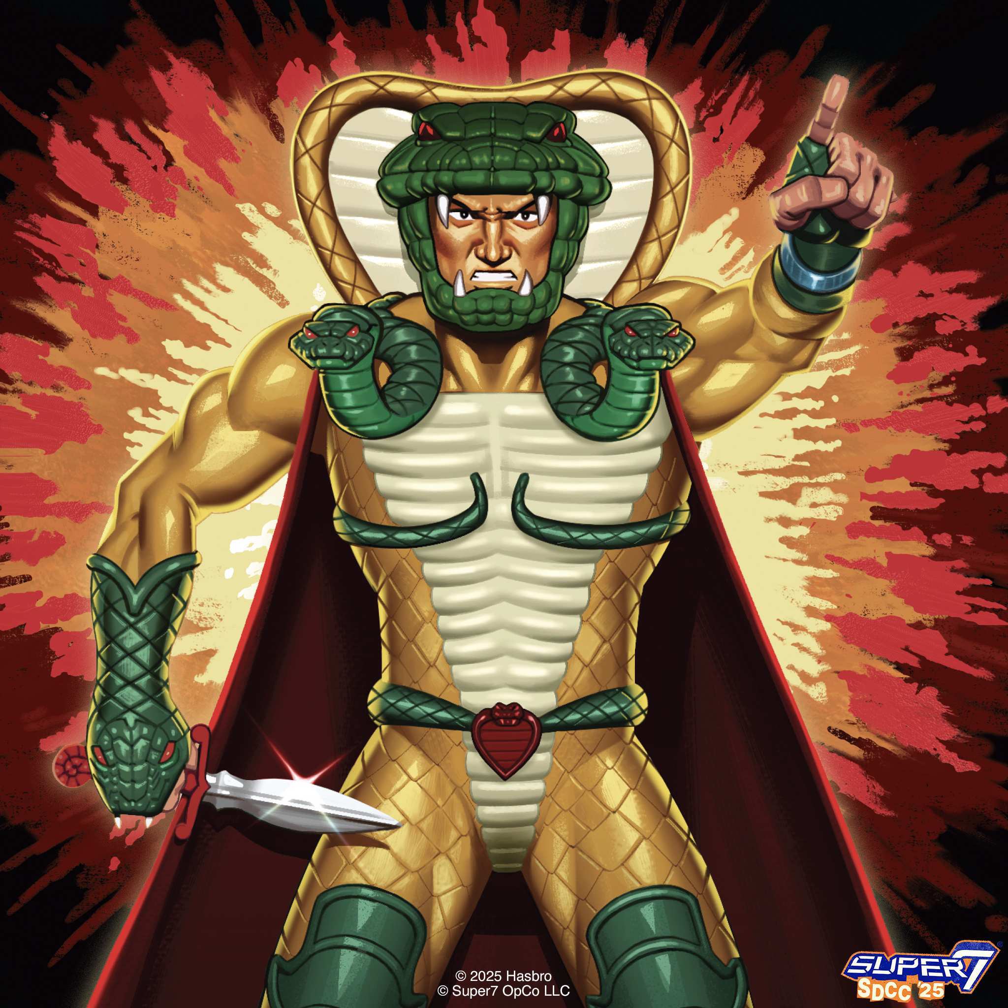 G.I. Joe ReAction+ Figures - Serpentor (White/DIC)