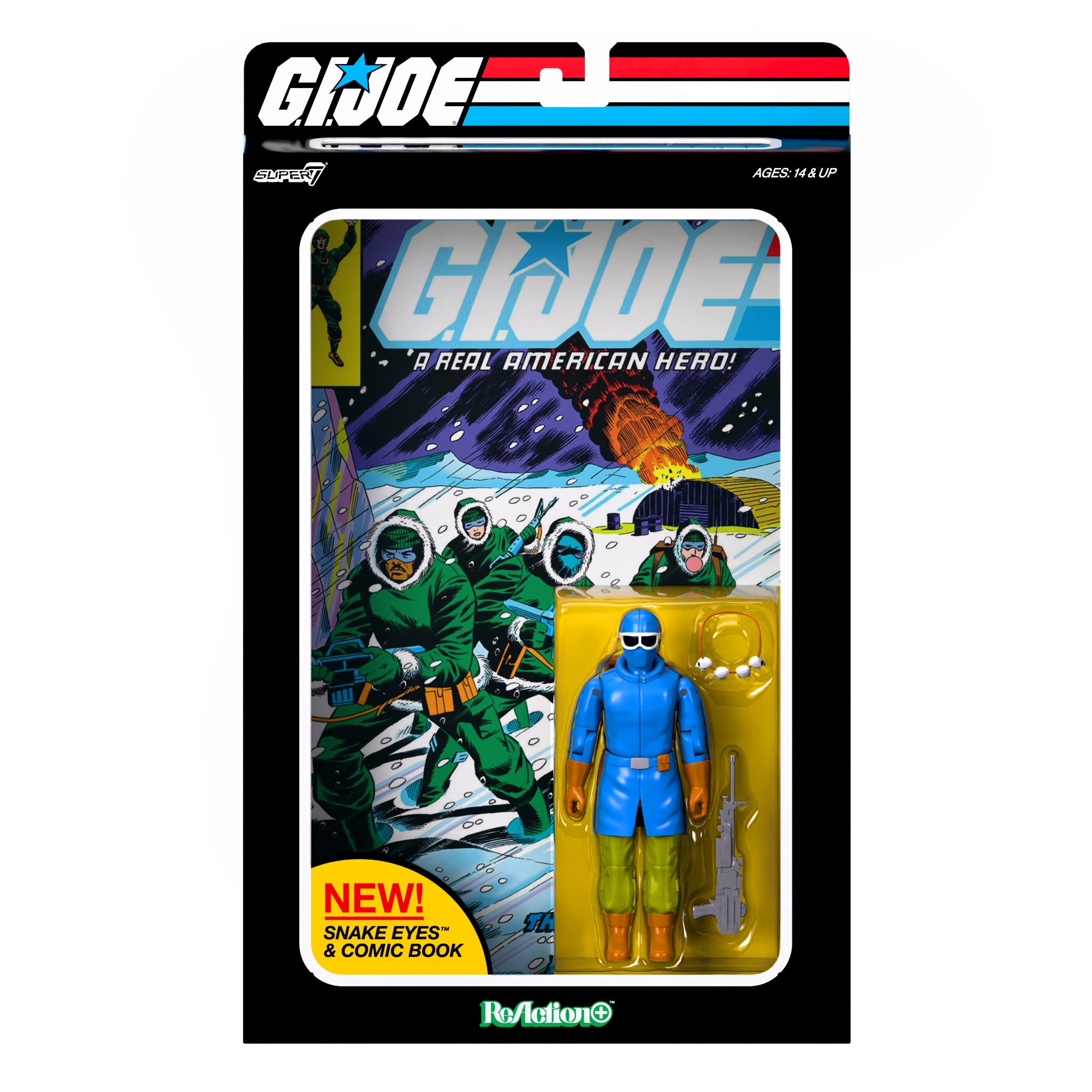 G.I. Joe ReAction+ Figures - Snake Eyes (Skybound Comic Box Series, Issue #2)