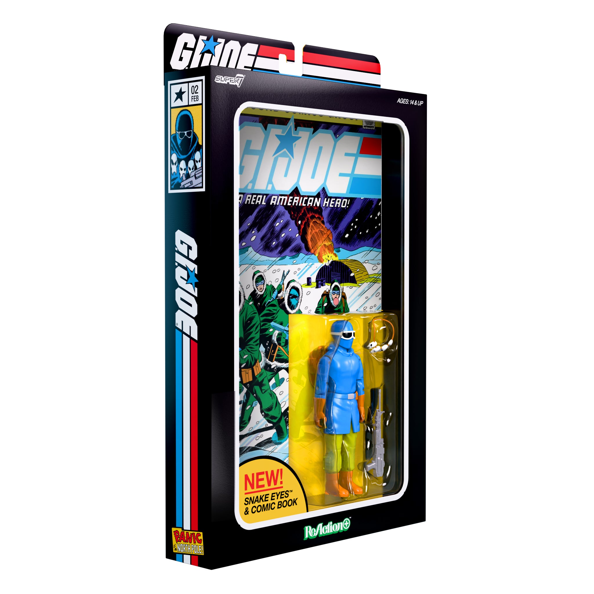G.I. Joe ReAction+ Figures - Snake Eyes (Skybound Comic Box Series, Issue #2)