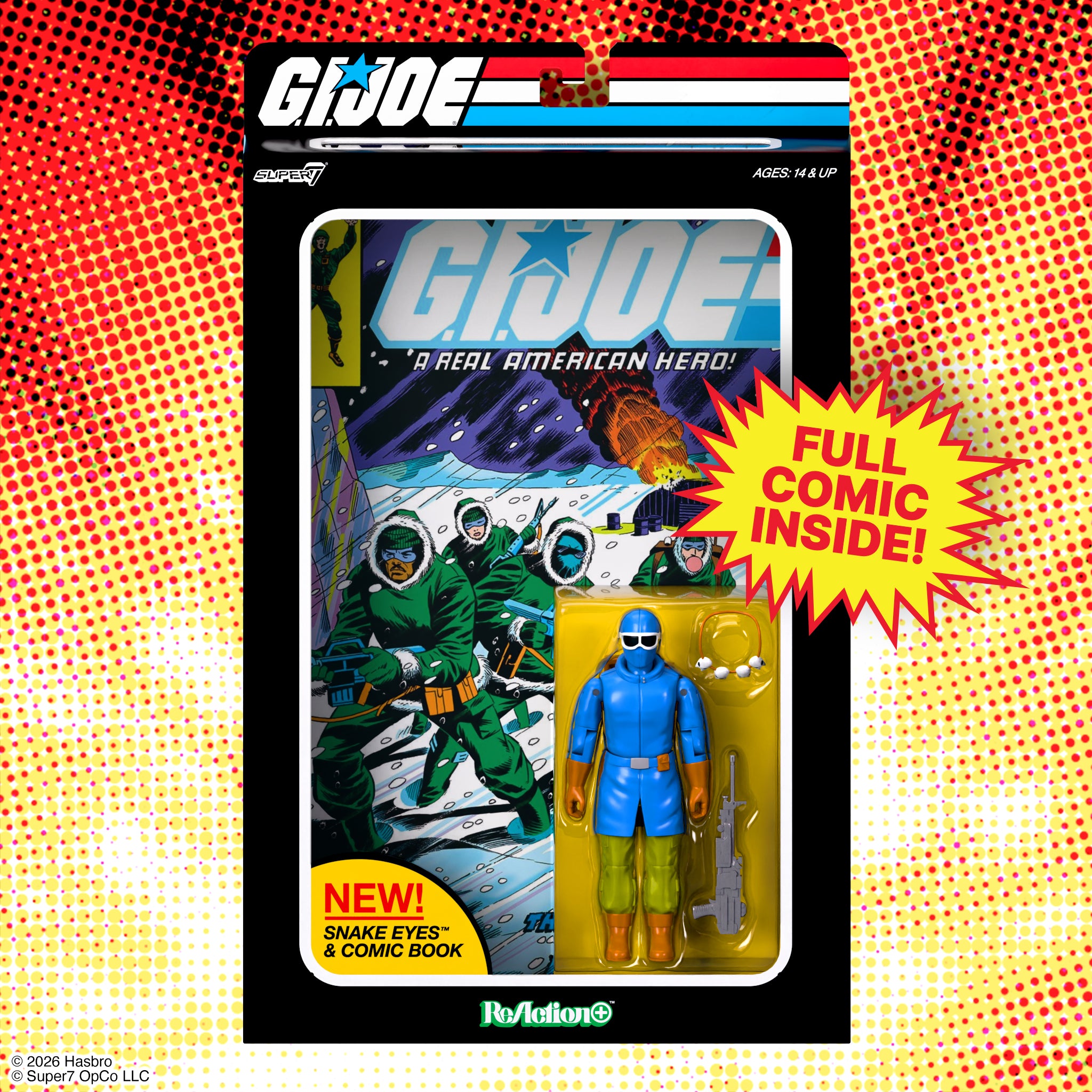 G.I. Joe ReAction+ Figures - Snake Eyes (Skybound Comic Box Series, Issue #2)