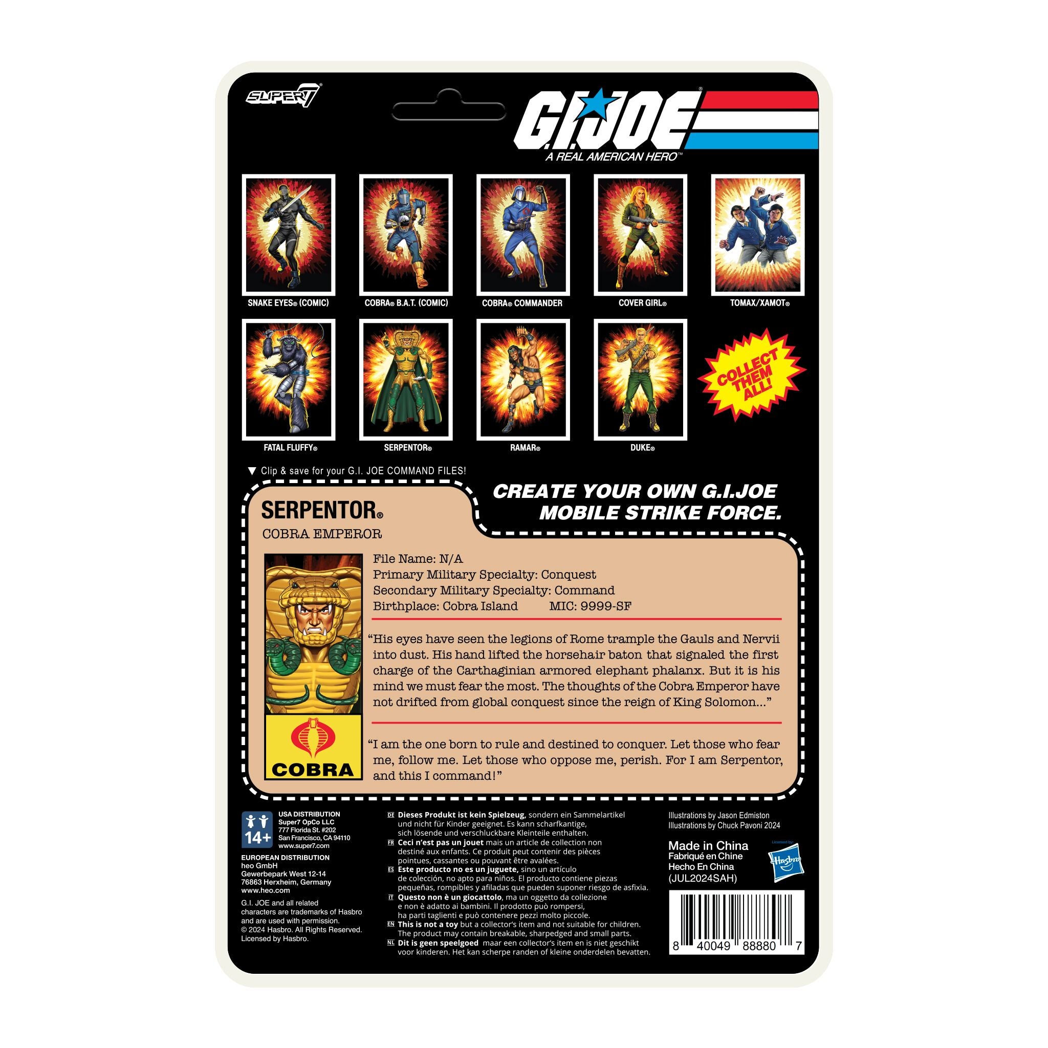 G.I. Joe ReAction+ Wave 02 - Serpentor (Cartoon)