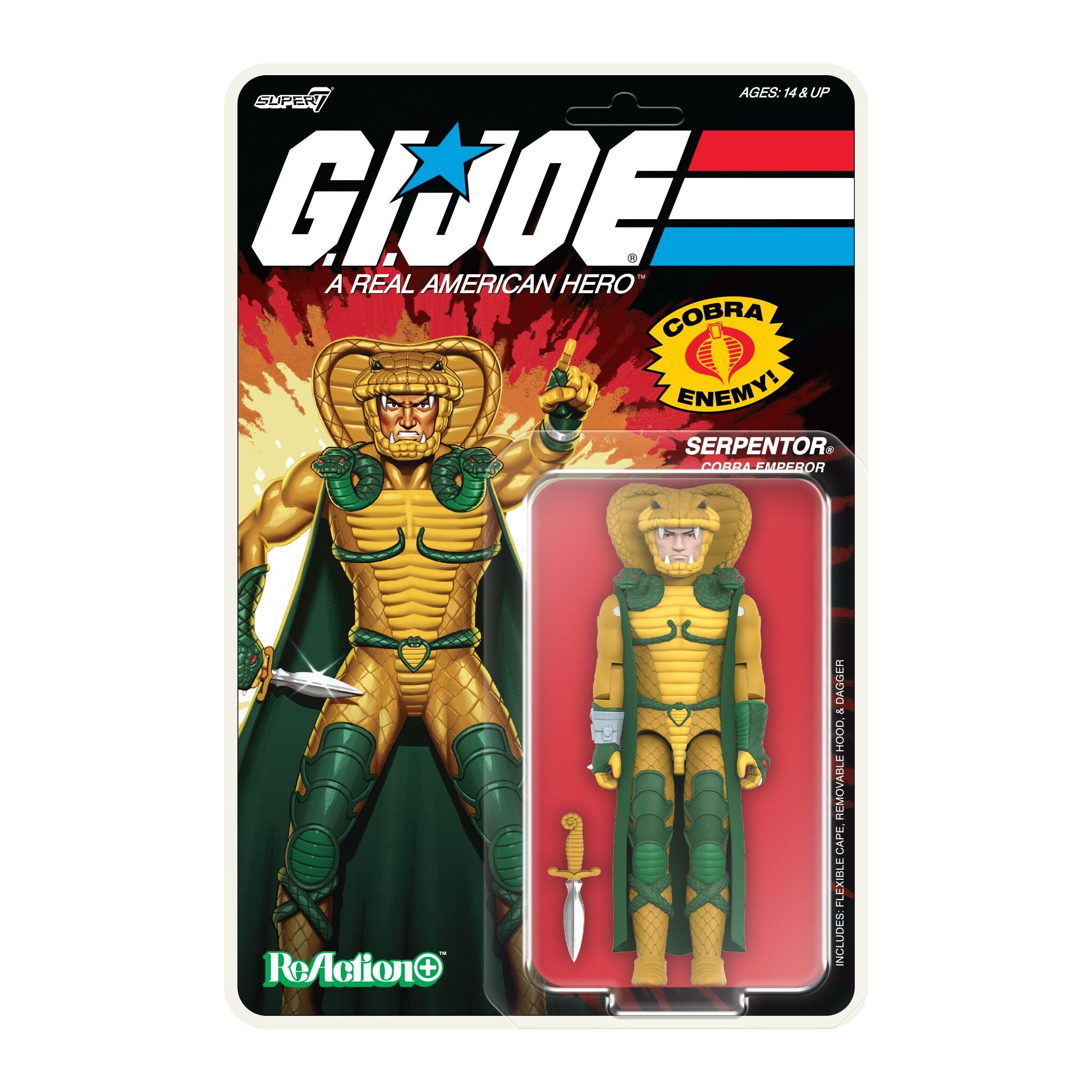 G.I. Joe ReAction+ Wave 2 - Serpentor (Cartoon) & Duke (Cartoon)