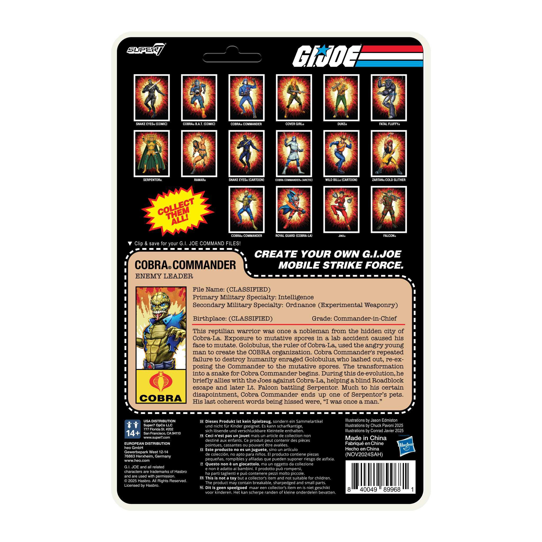 G.I. Joe ReAction+ Figures - Cobra Commander (Once a Man)
