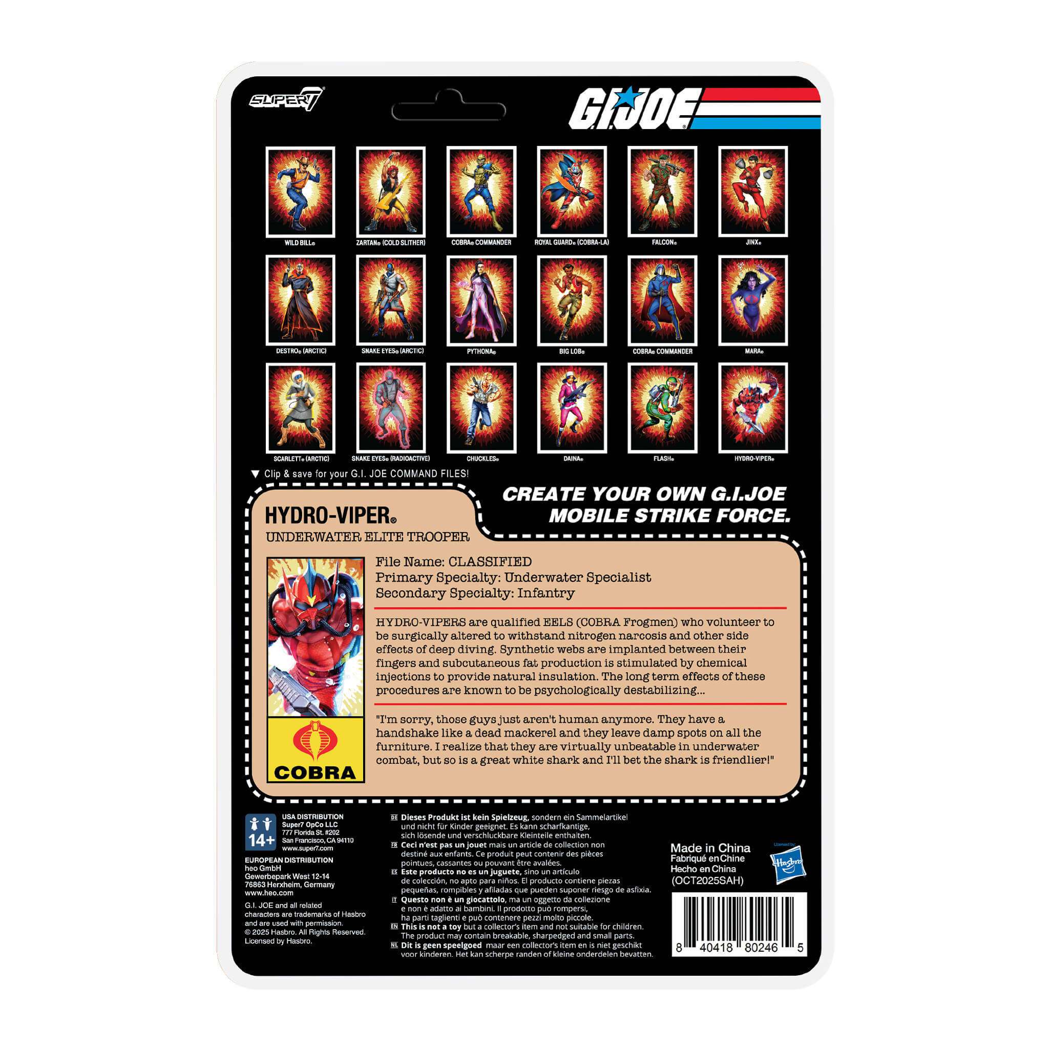 G.I. Joe ReAction+ Wave 07 - Hydro Viper (Comic)