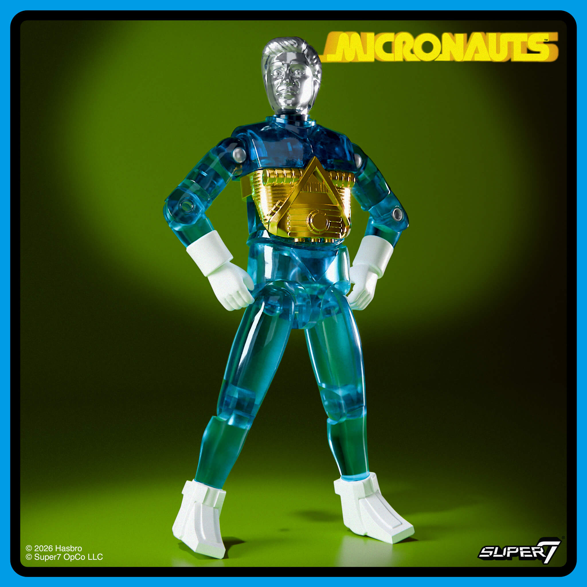Micronauts ReAction+ Wave 03 - Time Traveler (Translucent Blue)