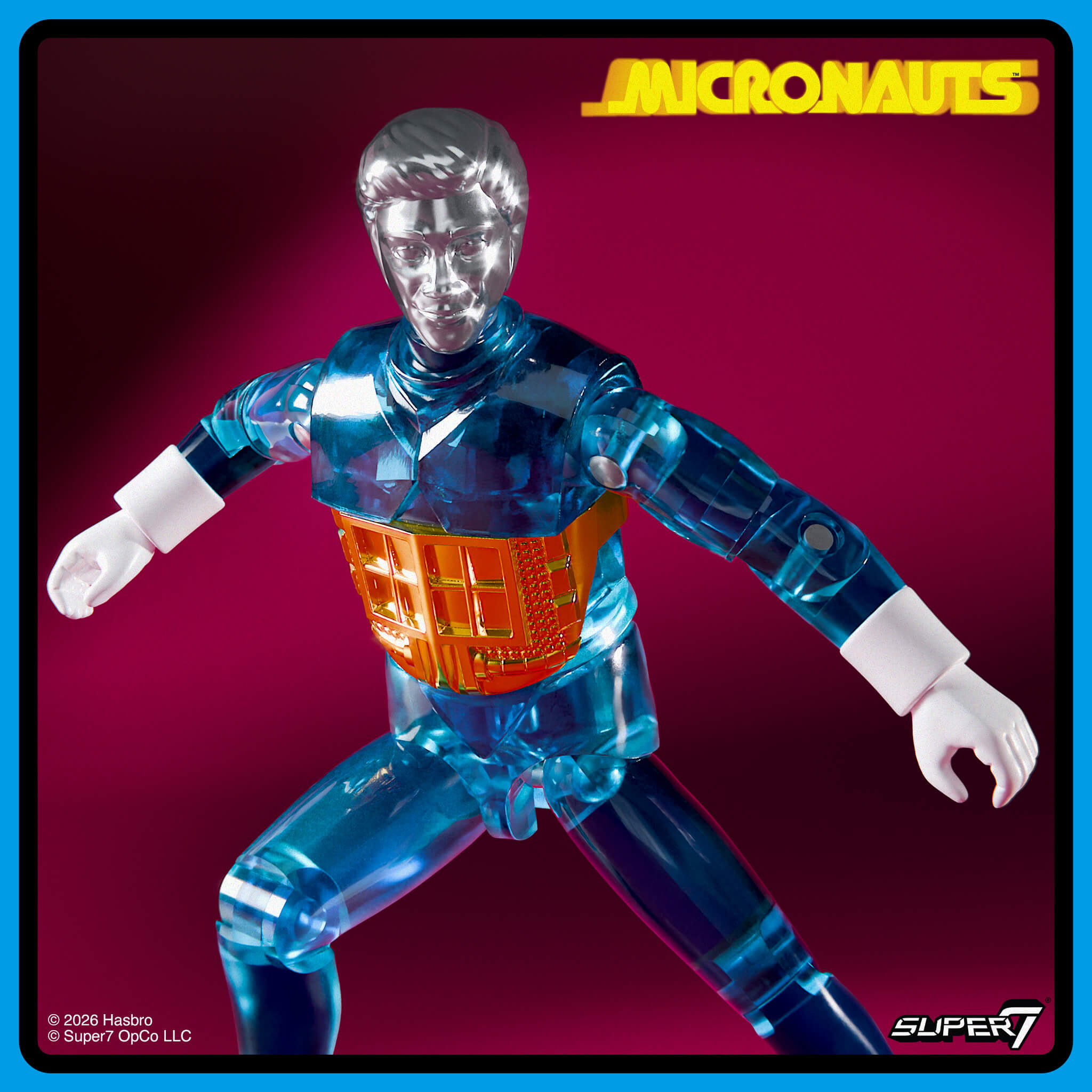 Micronauts ReAction+ Wave 03 - Time Traveler (Translucent Blue)