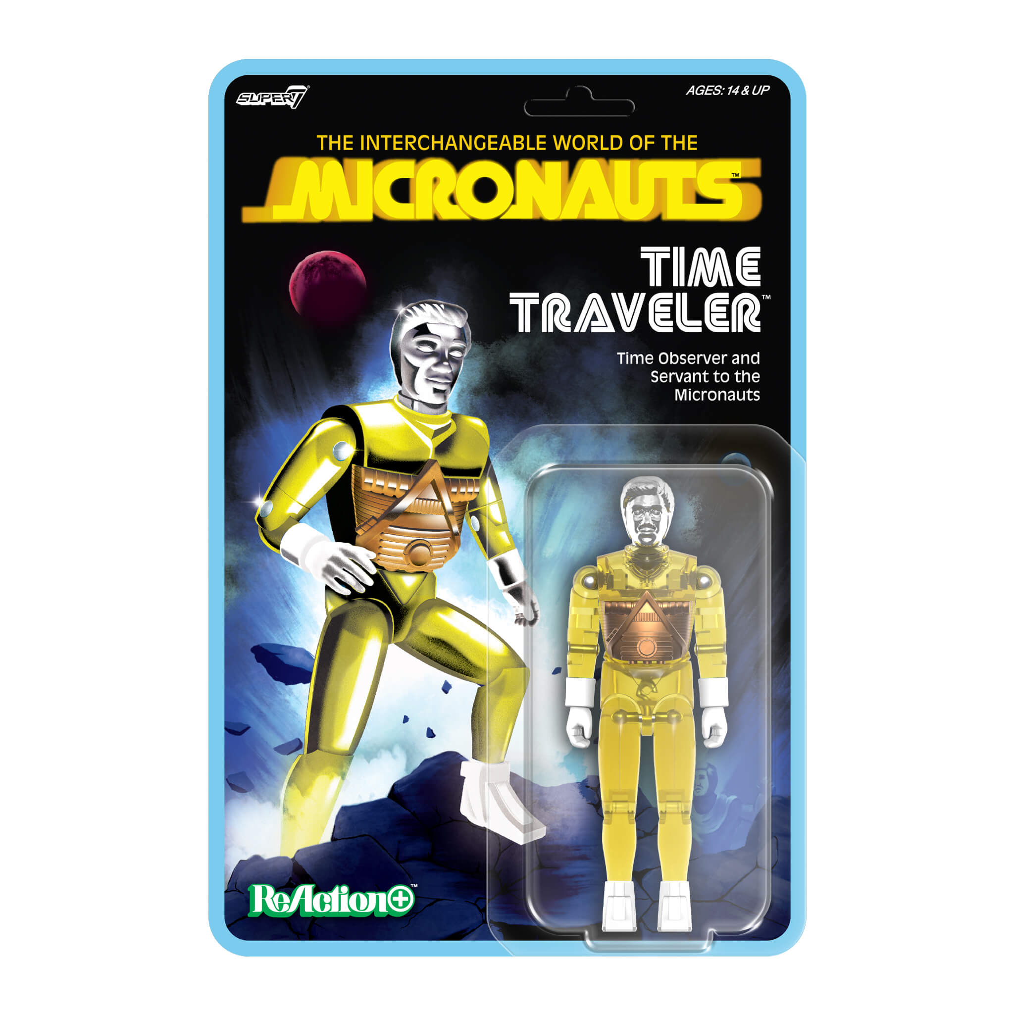 Micronauts ReAction+ Wave 03 - Time Traveler (Translucent Yellow)