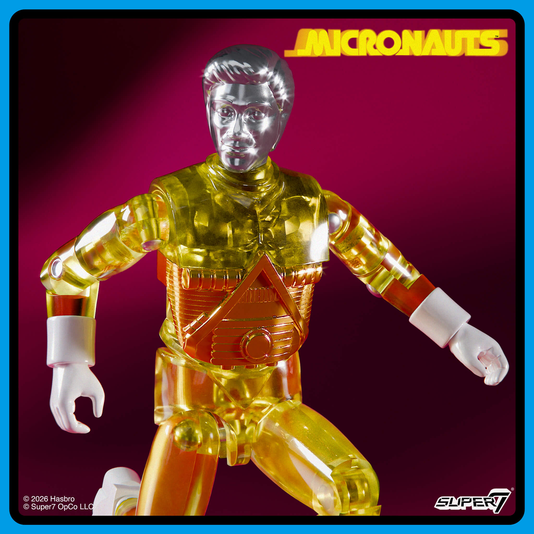 Micronauts ReAction+ Wave 03 - Emperor, Time Traveler (Translucent Yellow) & Time Traveler (Translucent Blue)
