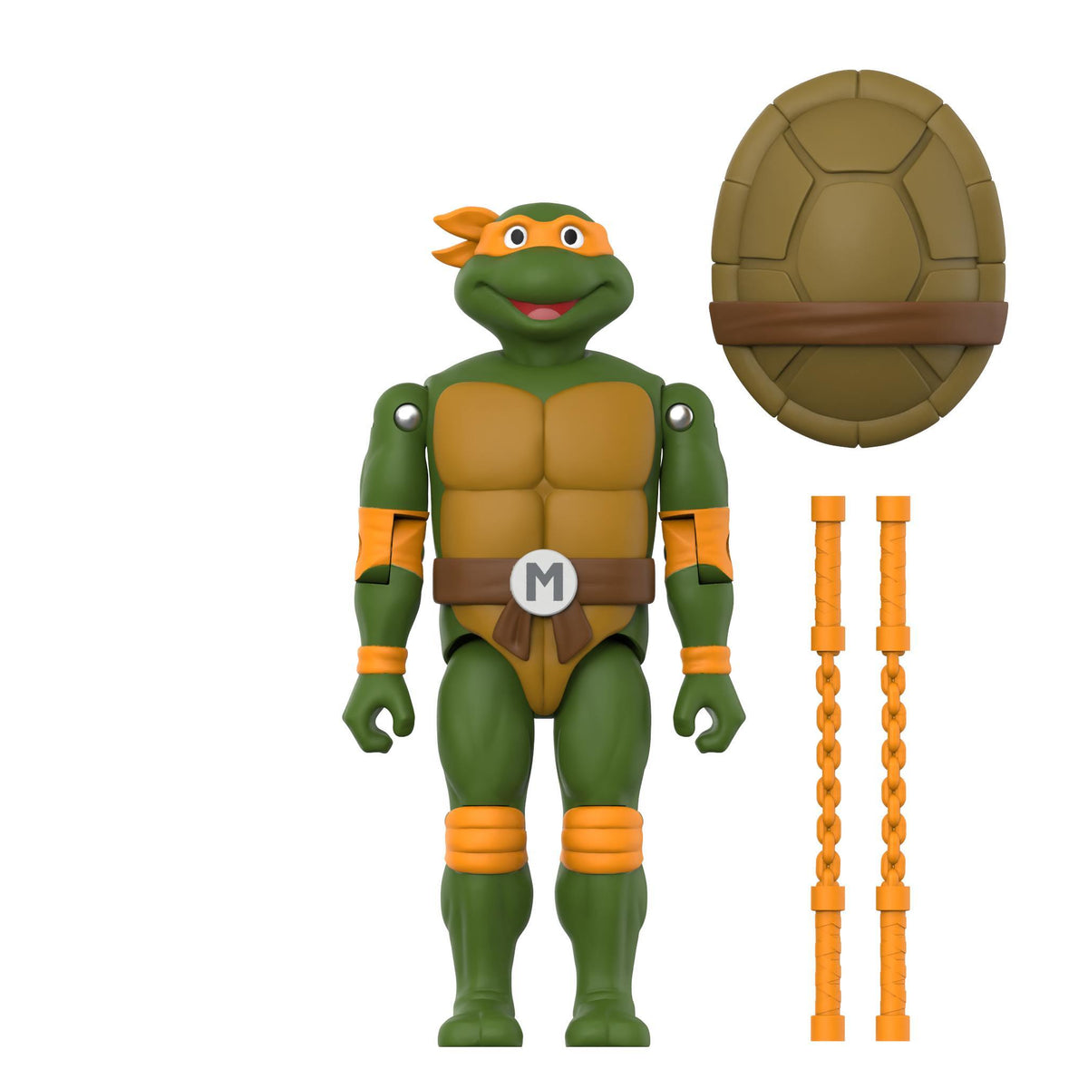 Teenage Mutant Ninja Turtles ReAction+ Wave 02 - Leonardo, Michelangelo, Bebop & Rocksteady
