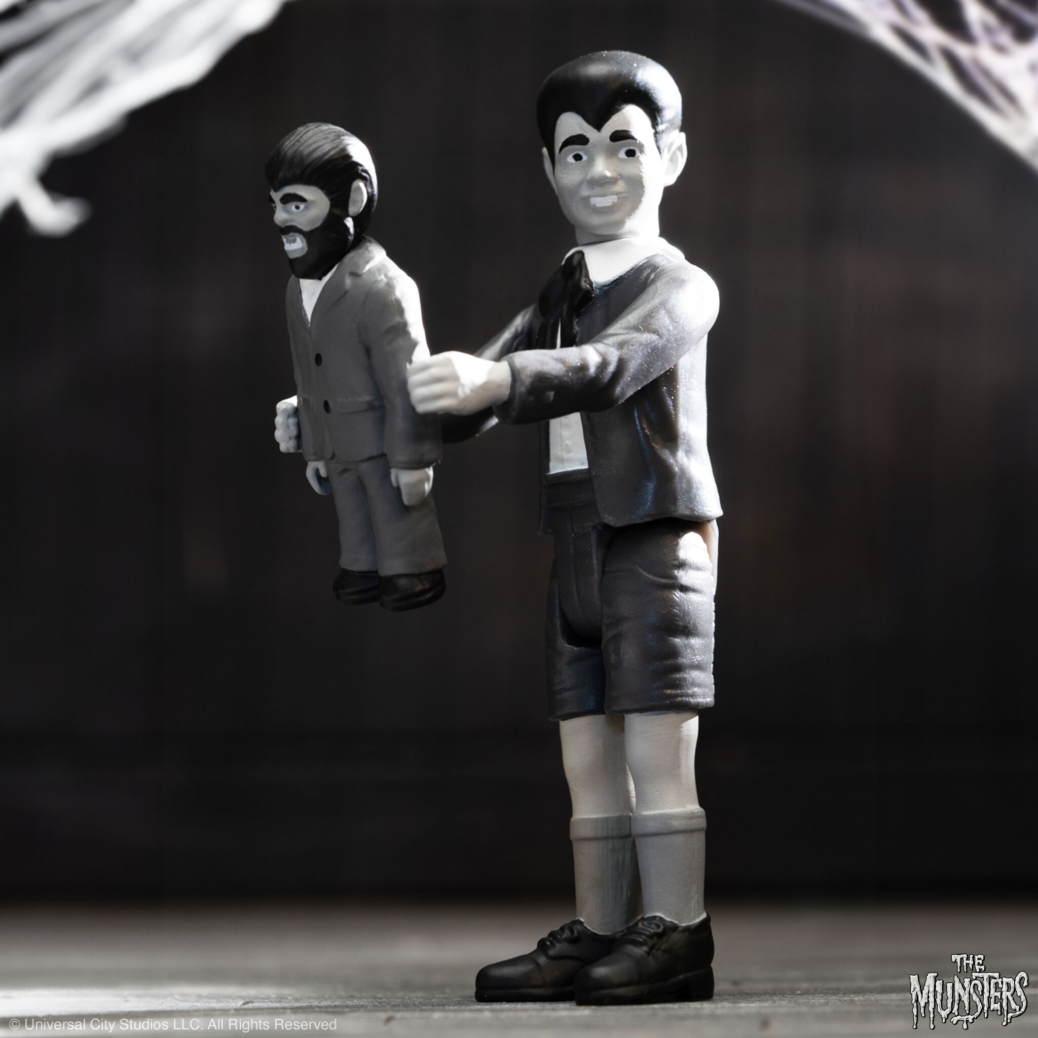 The Munsters ReAction Wave 3 - Eddie Munster, Marilyn Munster & Hot Rod Herman (Grayscale)