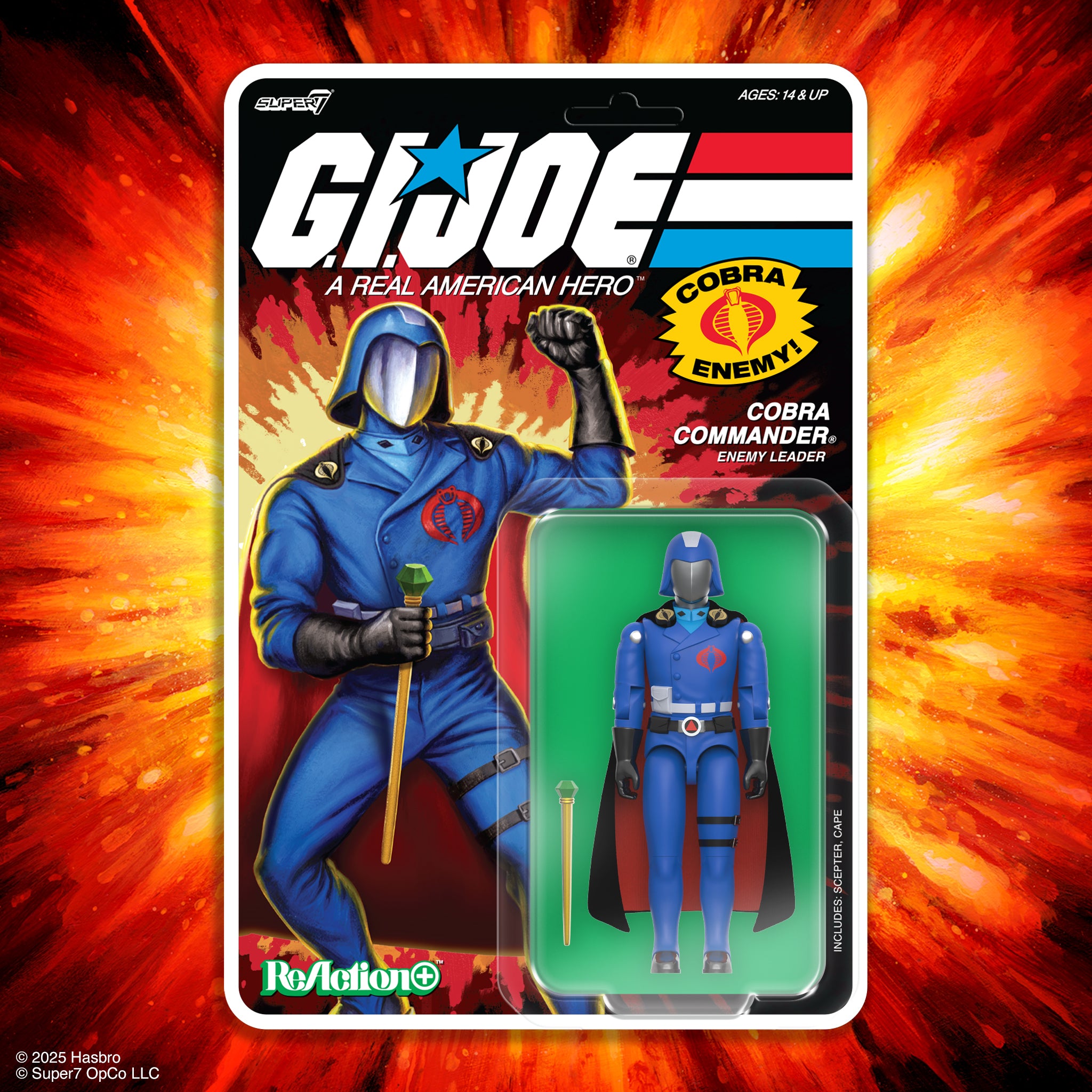 G.I. Joe ReAction+ Wave 06 - Cobra Commander (Movie, Black Cape)