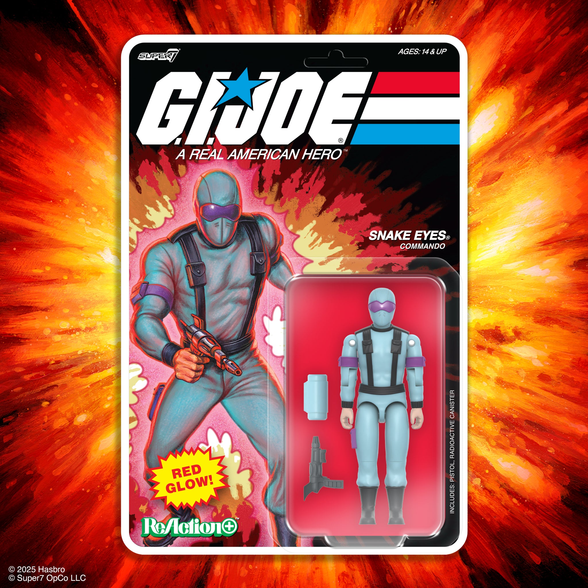 G.I. Joe ReAction+ Wave 06 - Snake Eyes (Red Glow, Crystal Poison)