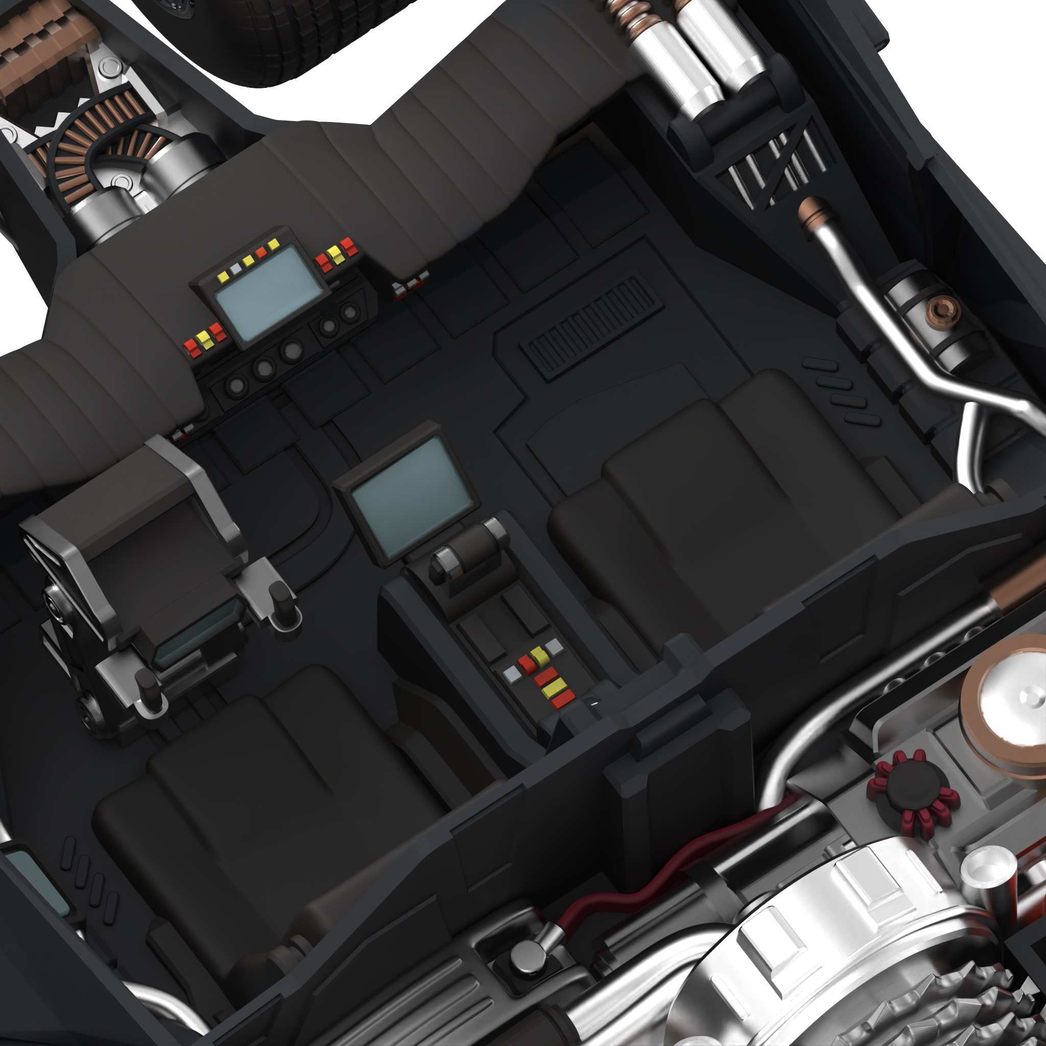 Batman Super Cyborg - Batmobile Tumbler (Full Color)