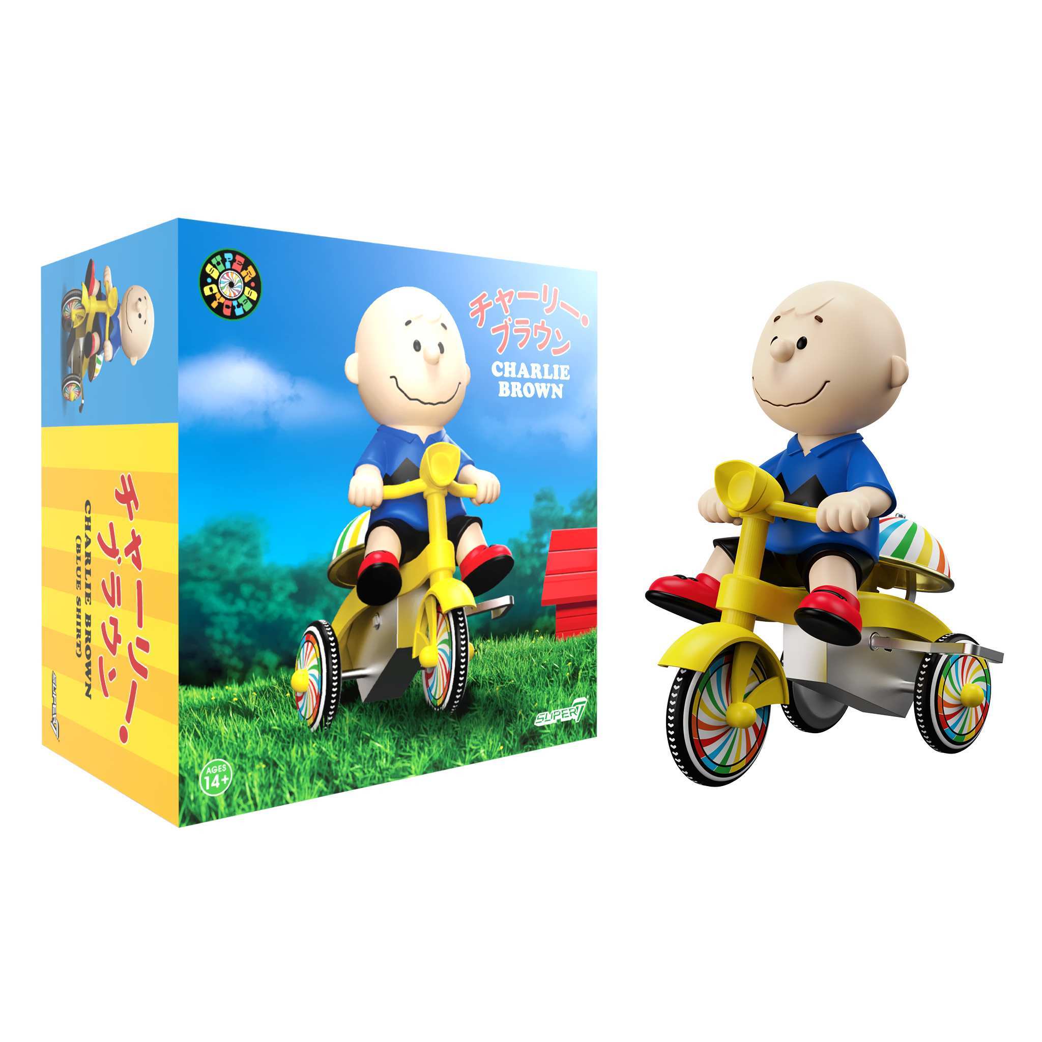 Peanuts Super Cycles - Charlie Brown (Blue w/ Yellow Trike)