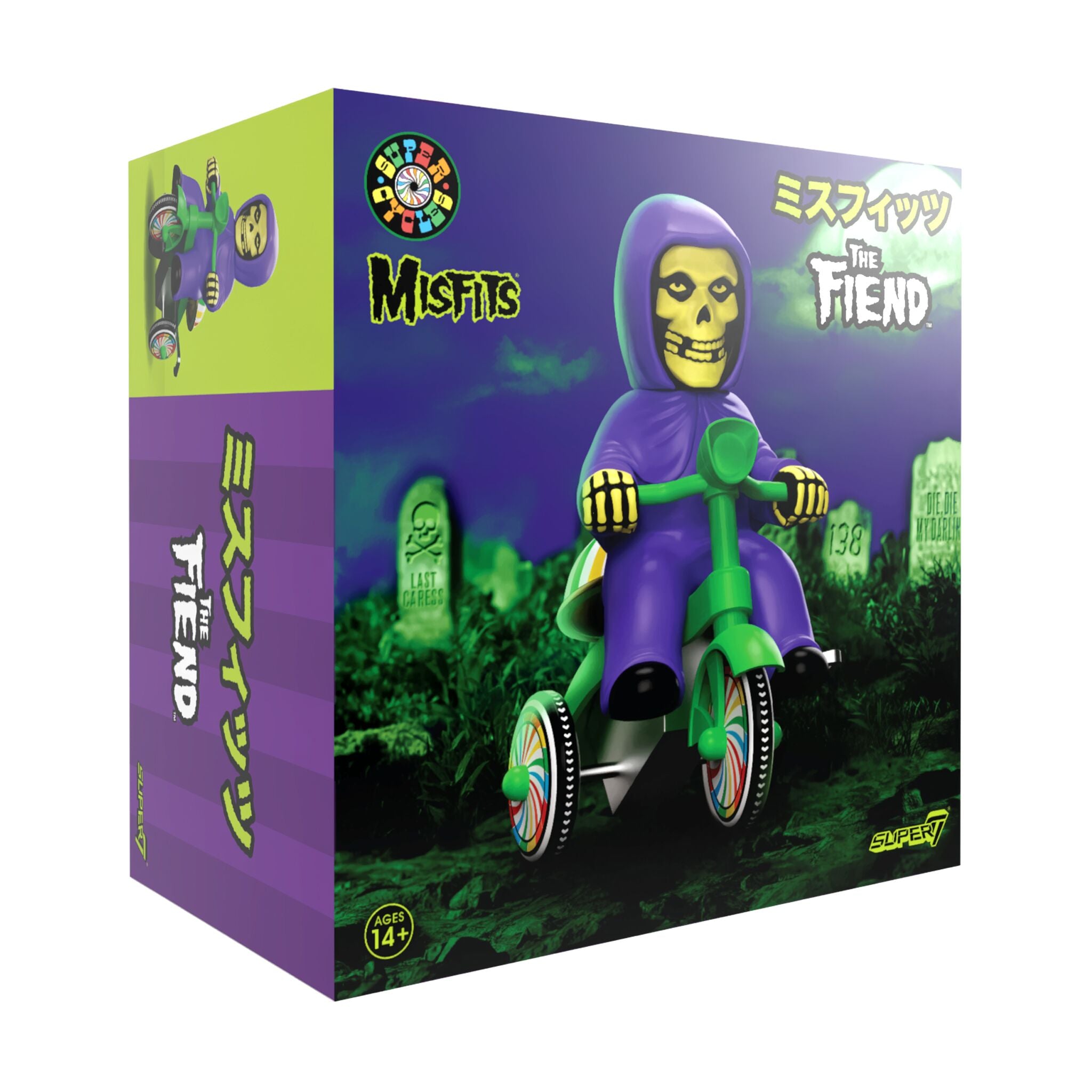 Misfits Super Cycles - Fiend (Purple w/ Green Trike)