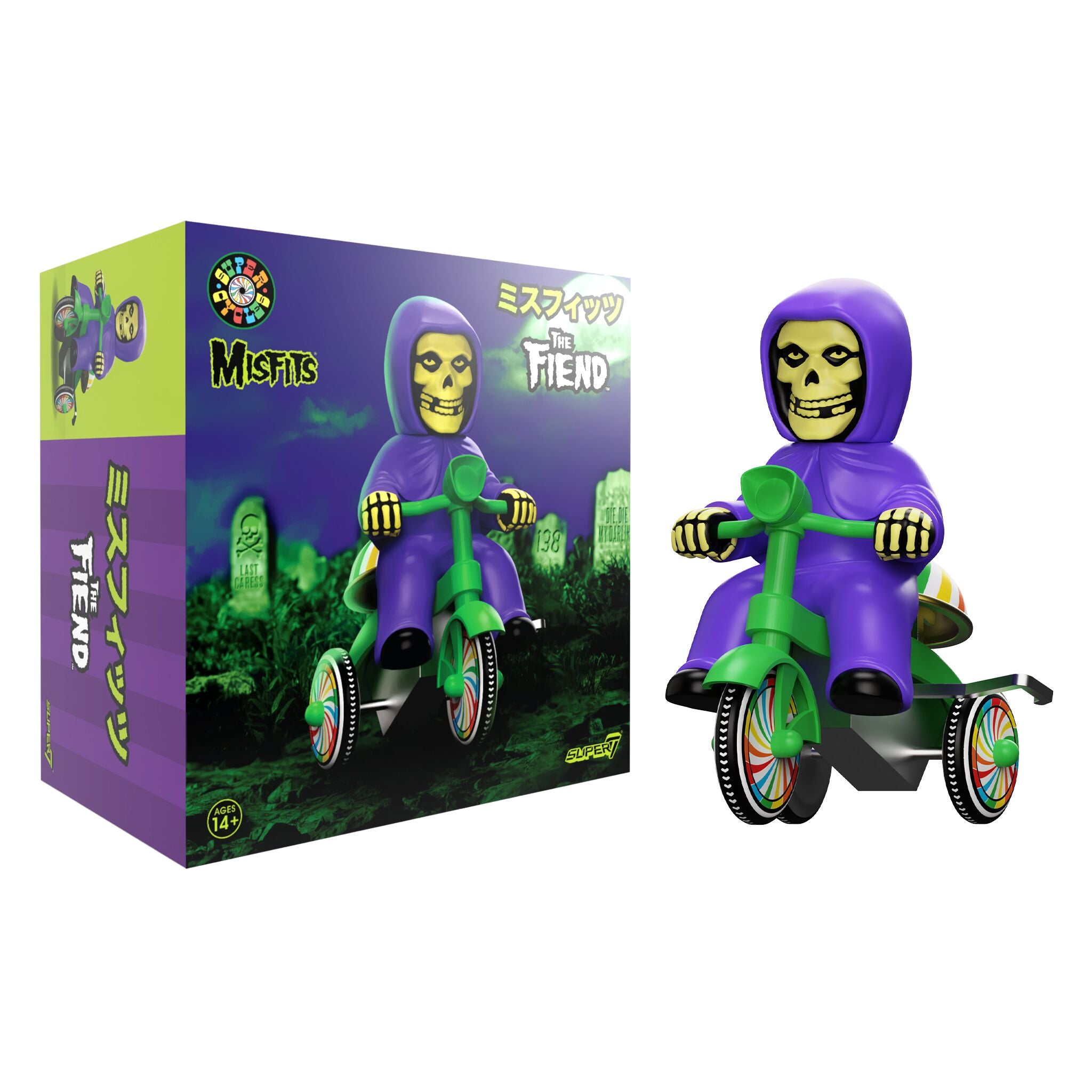 Misfits Super Cycles - Fiend (Purple w/ Green Trike)