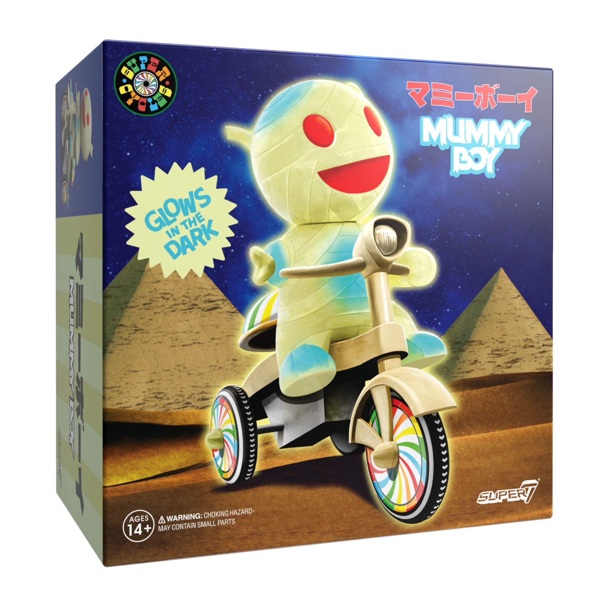 Super7 Super Cycles - Mummy Boy (Glow w/ Glow Trike)