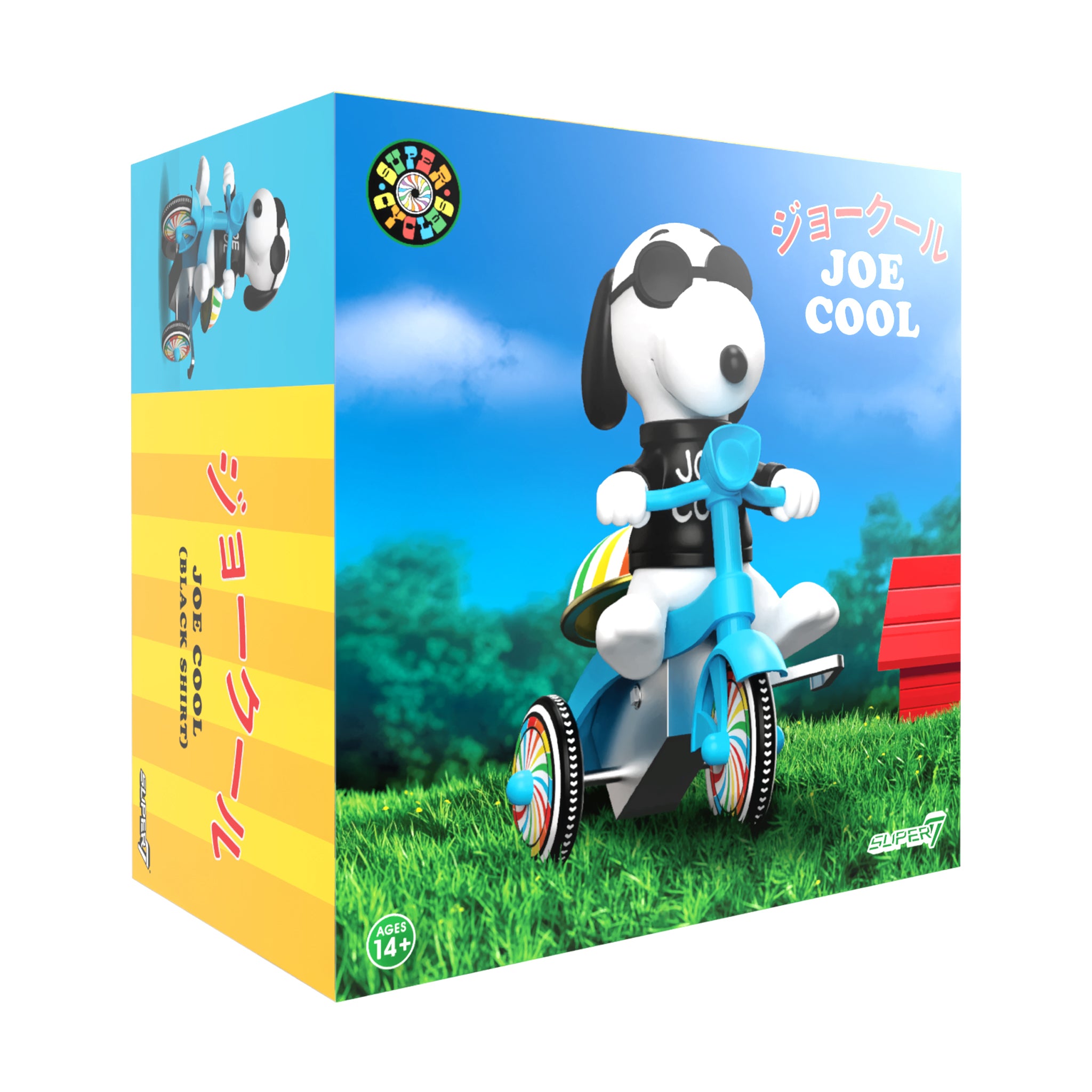 Peanuts Super Cycles - Joe Cool (Black w/ Blue Trike)