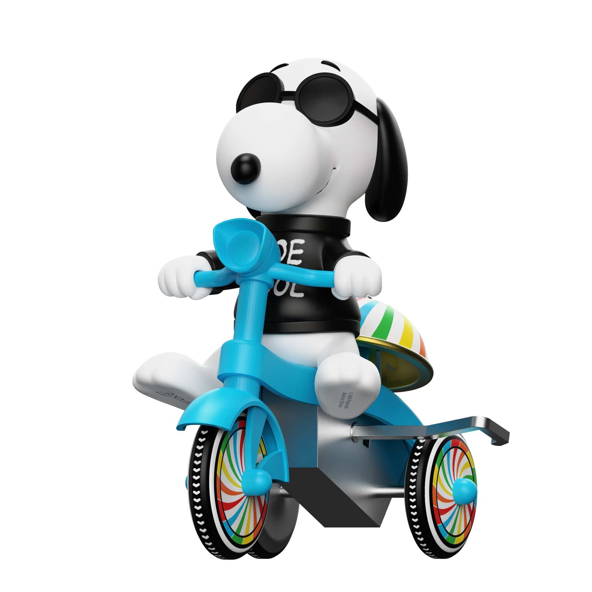 Peanuts Super Cycles - Joe Cool (Black w/ Blue Trike)