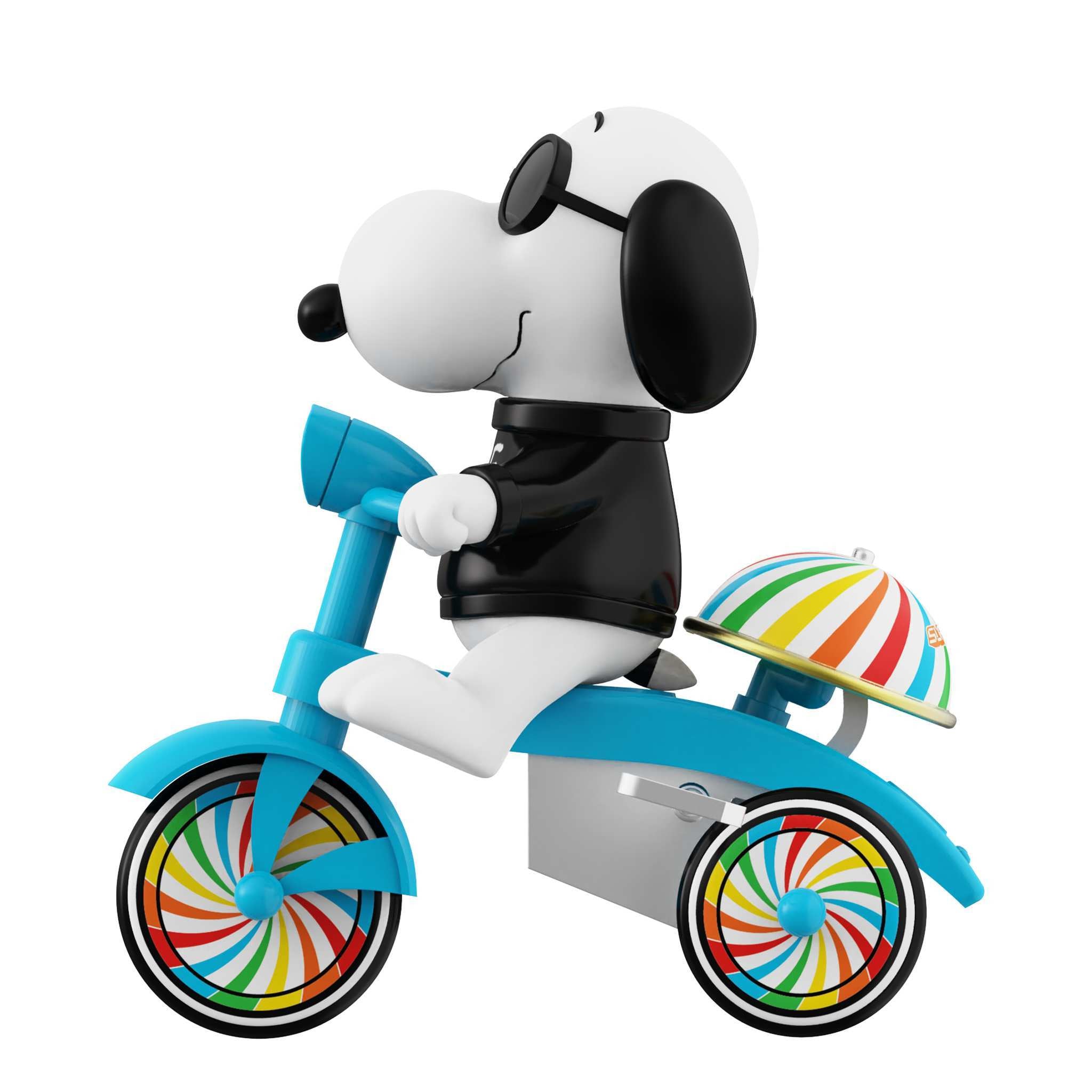 Peanuts Super Cycles - Joe Cool (Black w/ Blue Trike)
