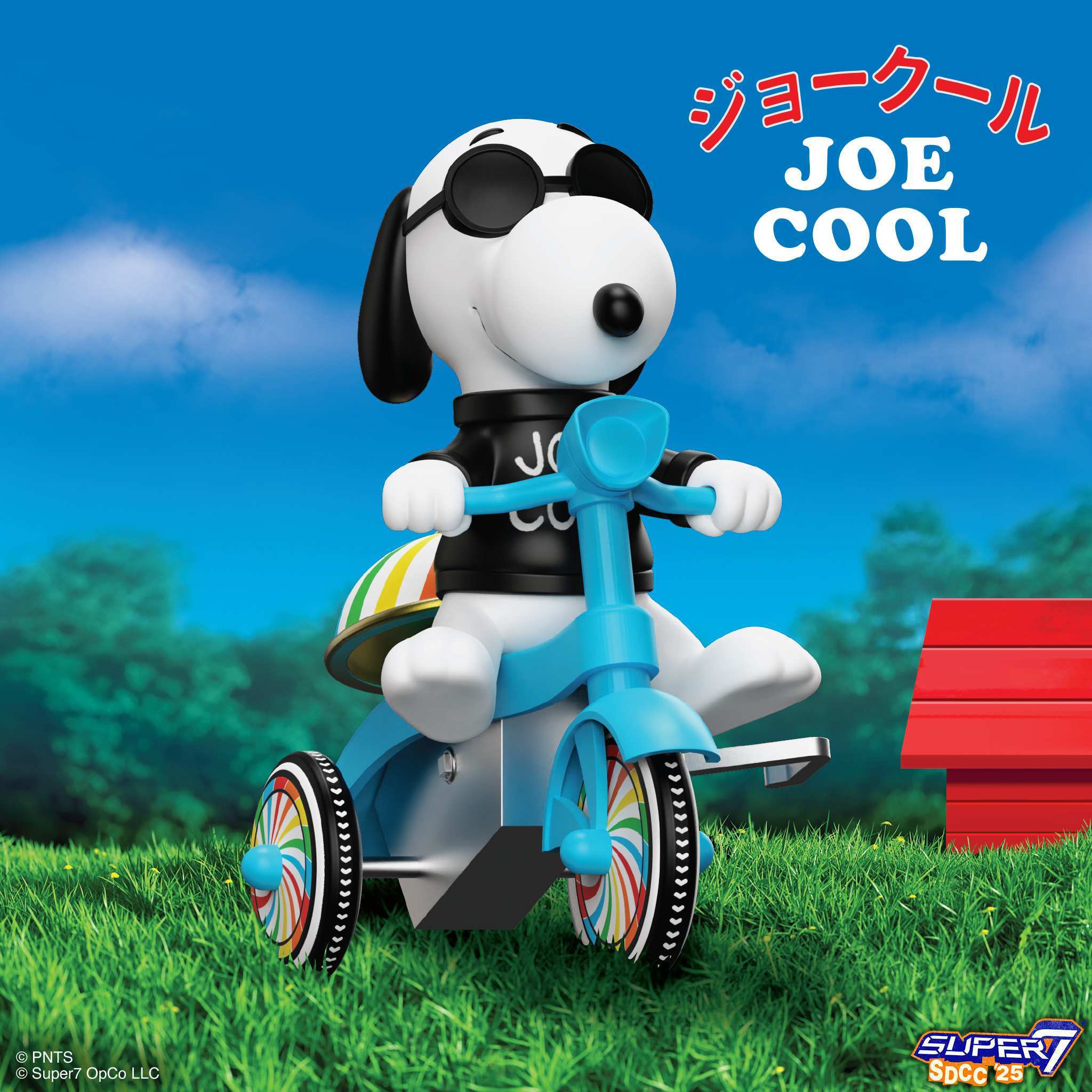 Peanuts Super Cycles - Joe Cool (Black w/ Blue Trike)