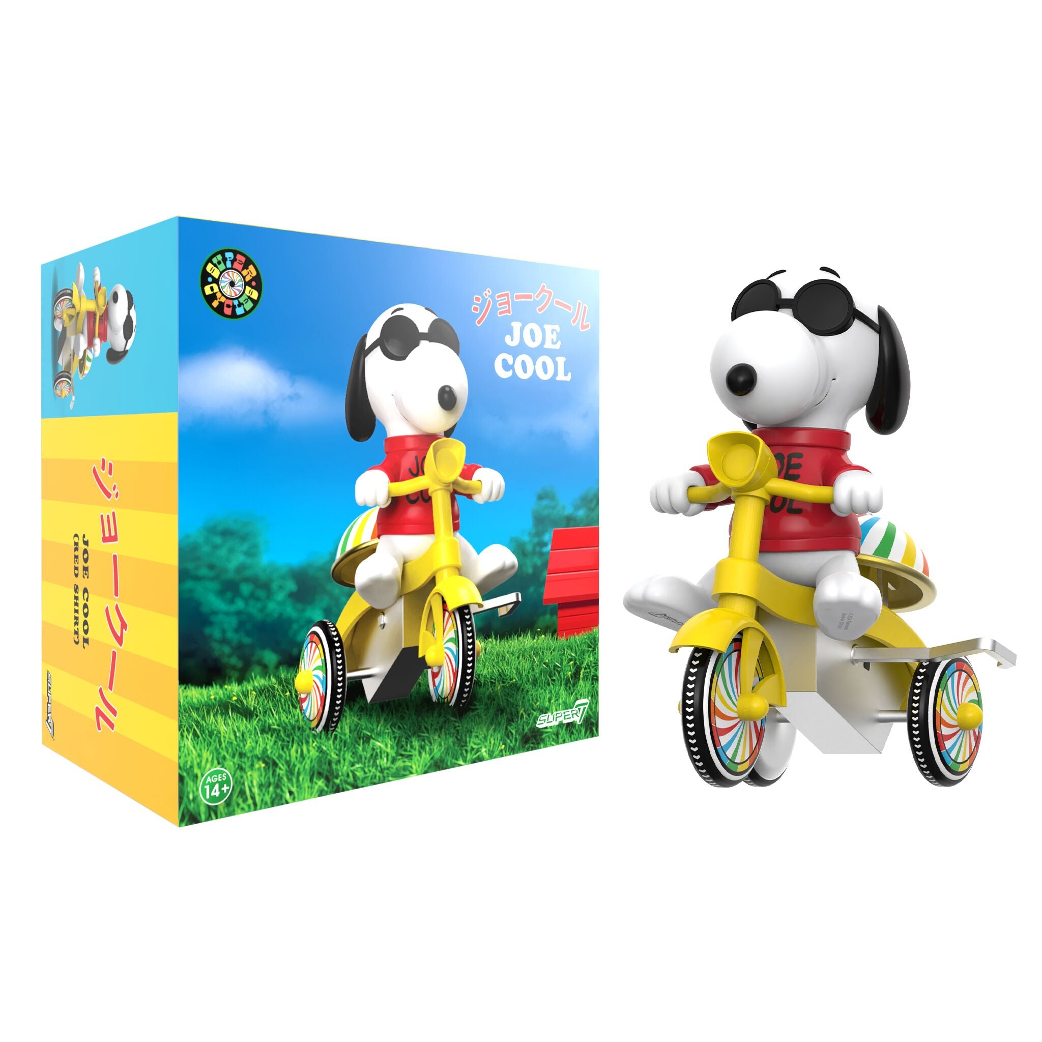 Peanuts Super Cycles - Joe Cool (Red w/ Yellow Trike)