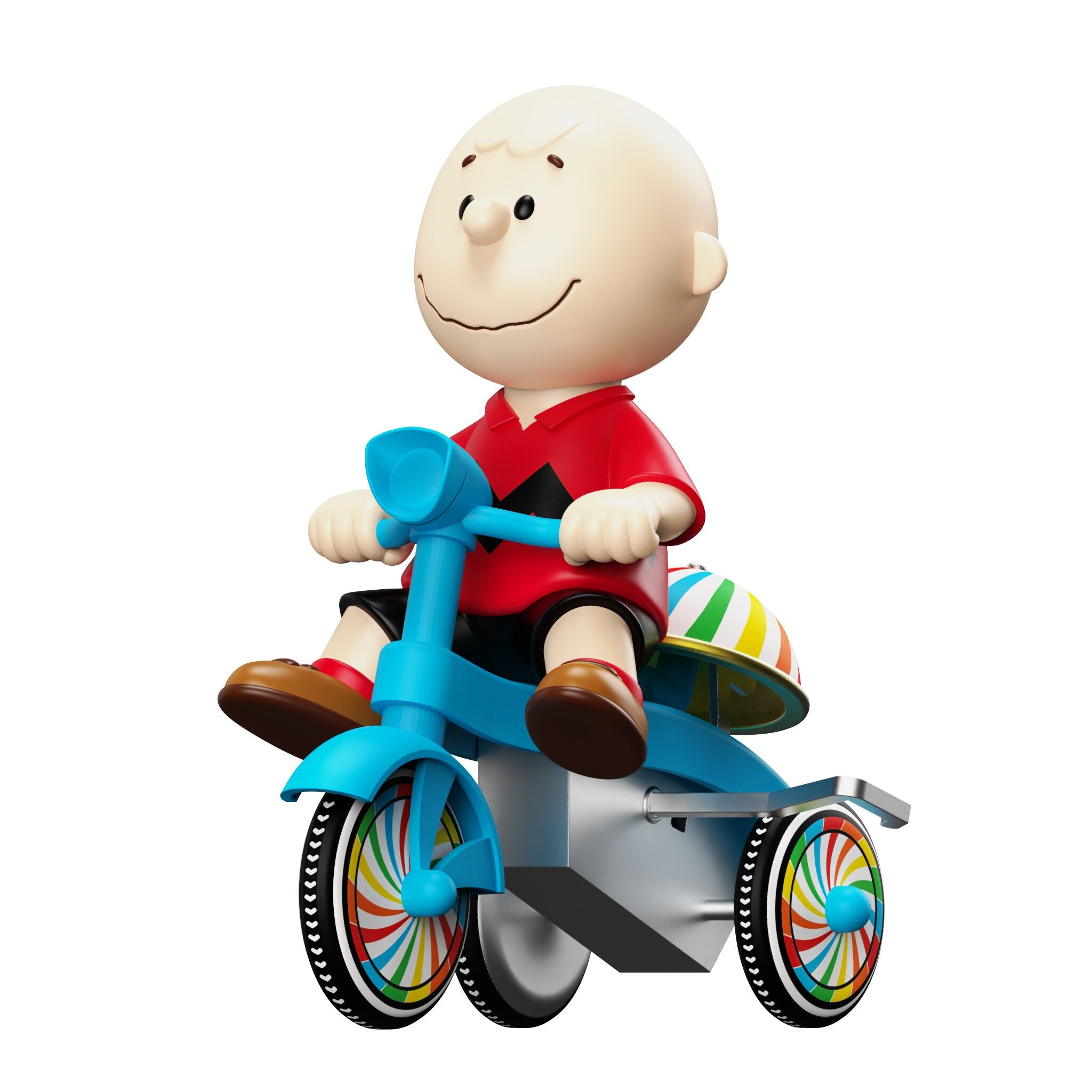 Peanuts Super Cycles - Charlie Brown (Red Shirt w/ Blue Trike)