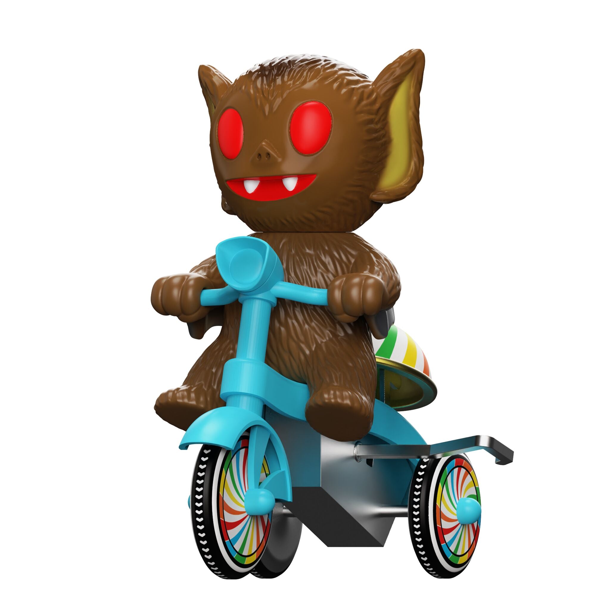 Super7 Super Cycles - Bat Boy (Brown w/ Blue Trike)