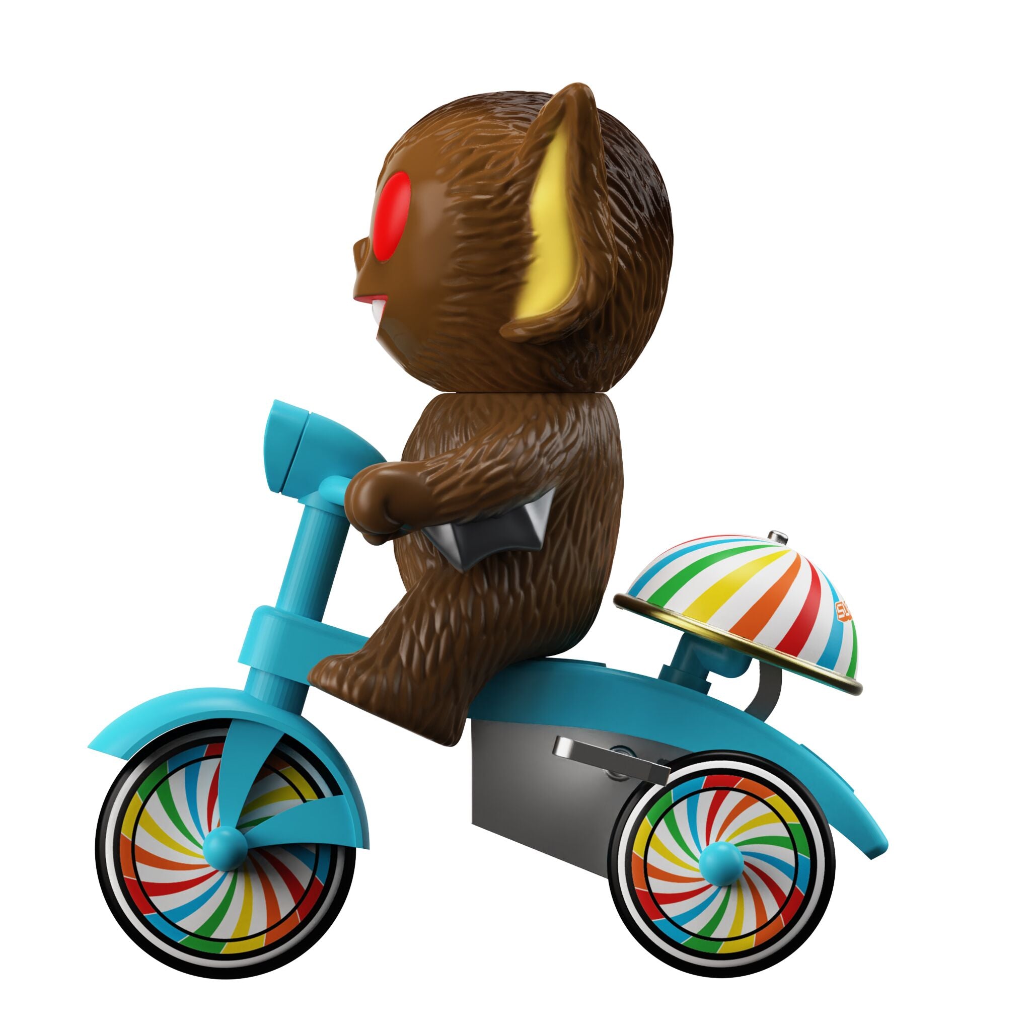 Super7 Super Cycles - Bat Boy (Brown w/ Blue Trike)