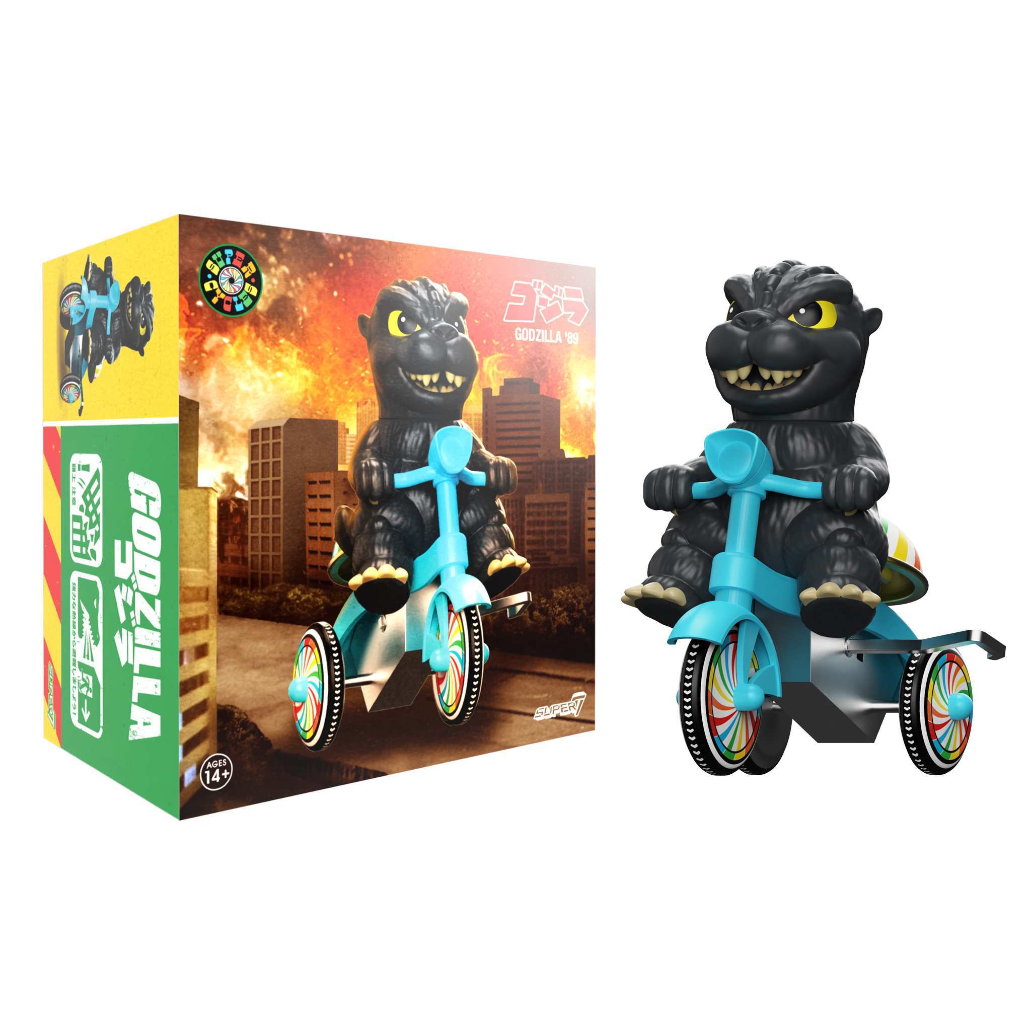 Toho Super Cycles - Godzilla '89 (Blue Trike)