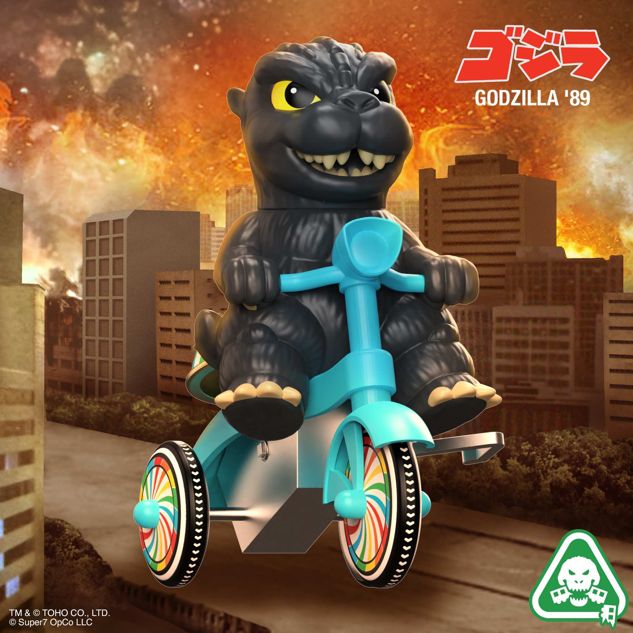 Toho Super Cycles - Godzilla '89 (Blue Trike)