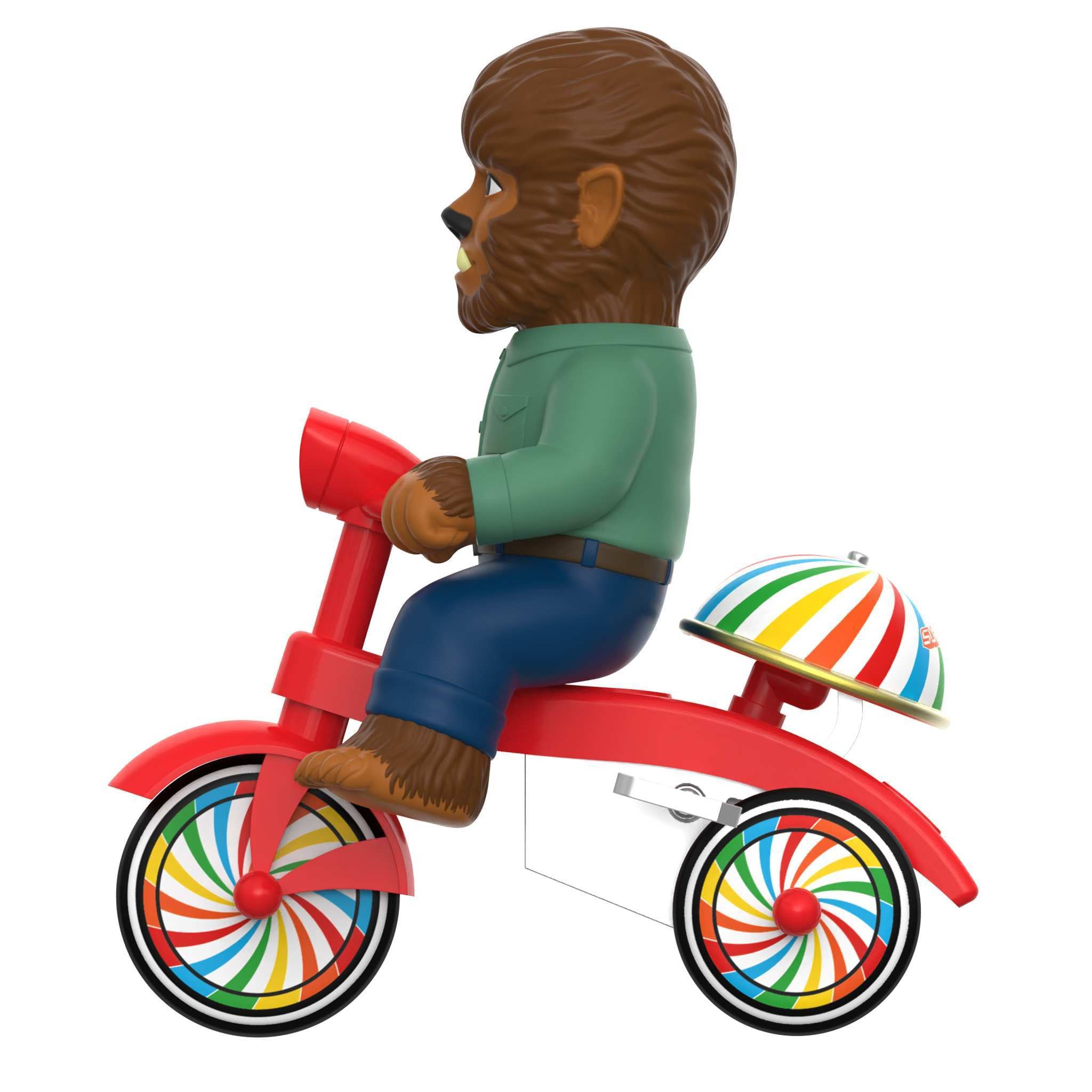 Universal Monsters Super Cycles - The Wolf Man (Brown w/ Red Trike)