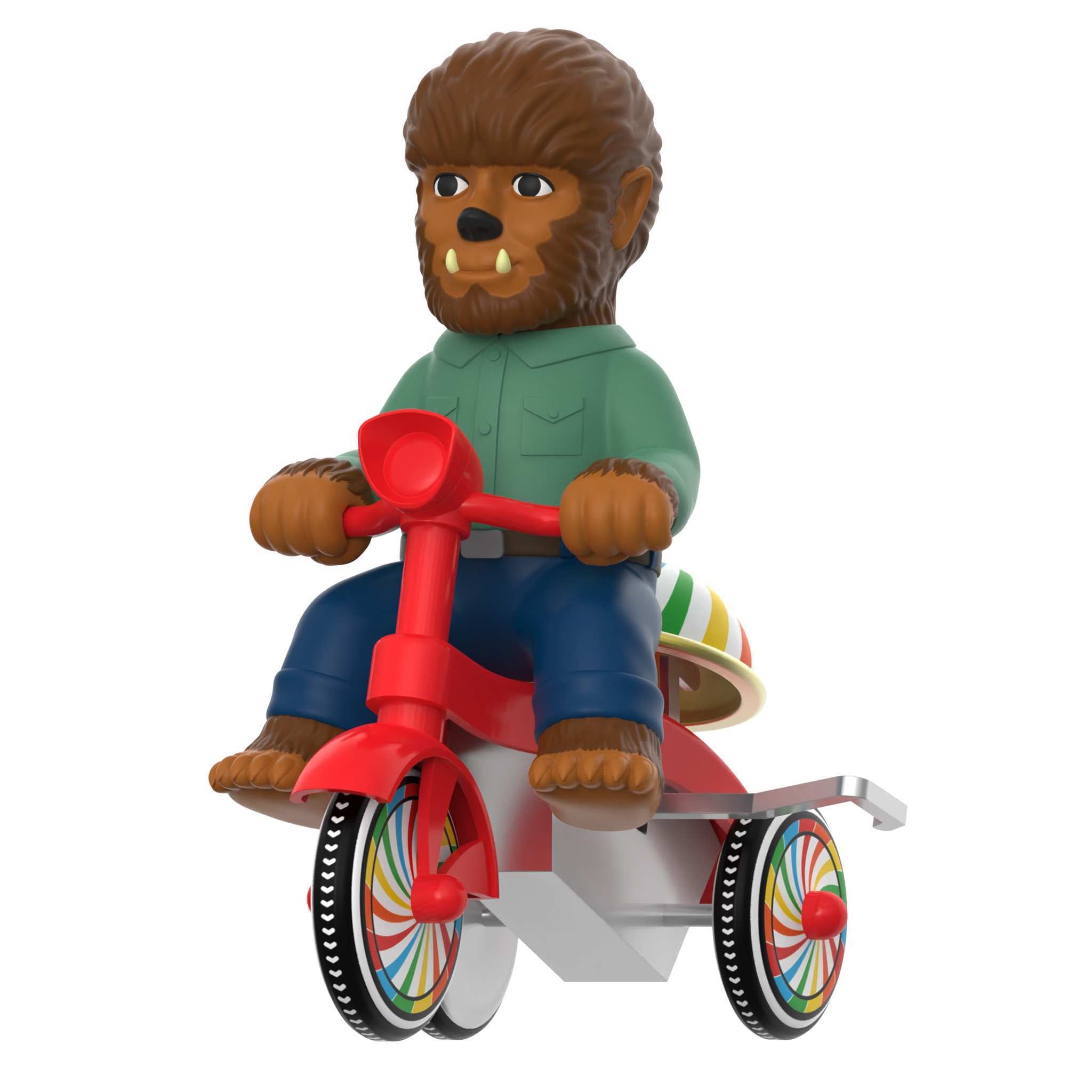 Universal Monsters Super Cycles - The Wolf Man (Brown w/ Red Trike)