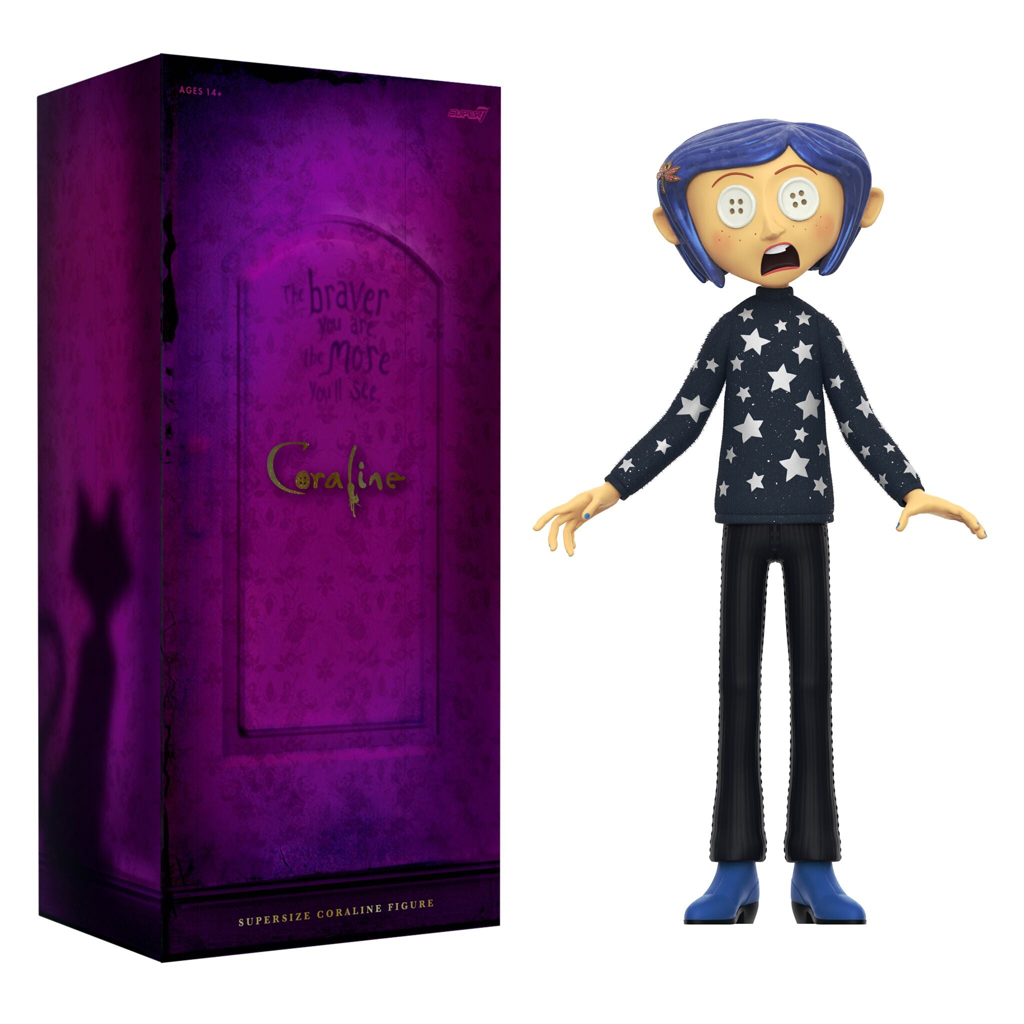 Coraline SuperSize Vinyl - Coraline (Button Eyes)