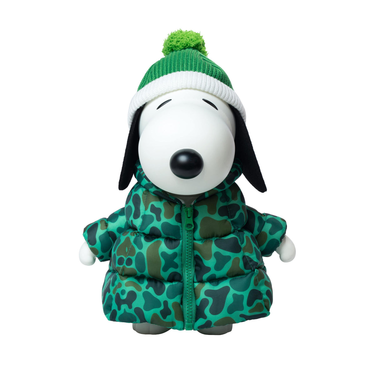 Peanuts SuperSize Vinyl (Snoopy, Puffy Coat) - Snoopy (Puffy Coat, Camo, DTC XCL)