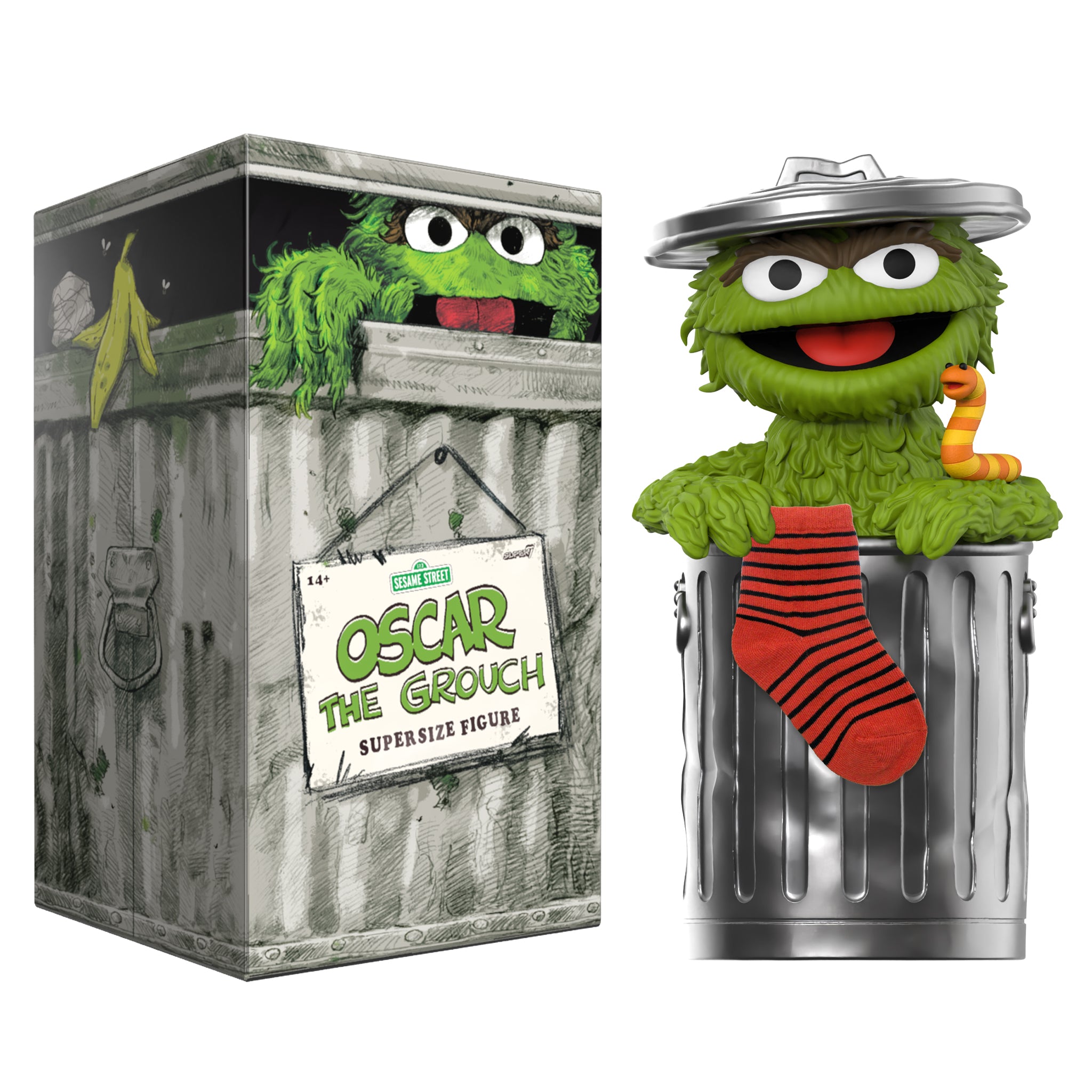 Sesame Street SuperSize Vinyl Oscar The Grouch - Oscar The Grouch