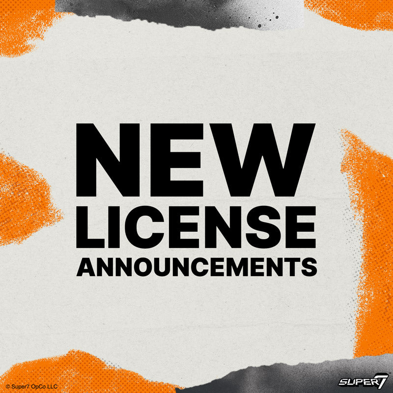 New License Announcements graphic with Super7 logo