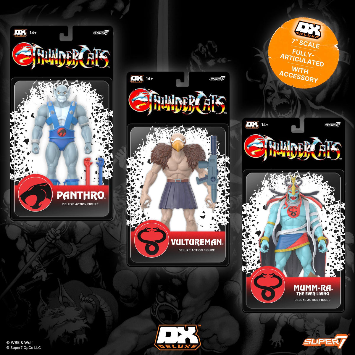 ThunderCats DELUXE Wave 05 - (Vultureman, Panthro & Mumm-Ra (The Ever Living)