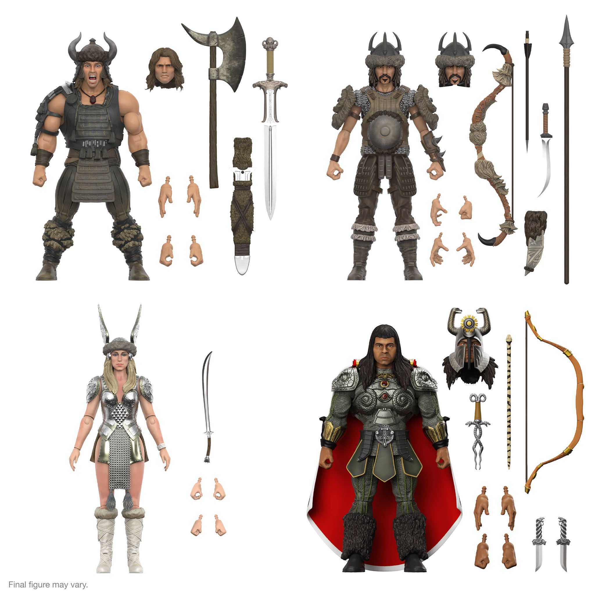 Conan the Barbarian ULTIMATES! Wave 5 - Battle of the Mounds Set of 4