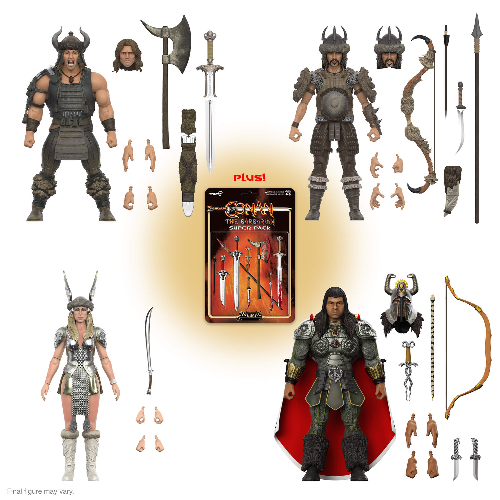 Conan the Barbarian ULTIMATES! Wave 5 - Battle of the Mounds Set of 4