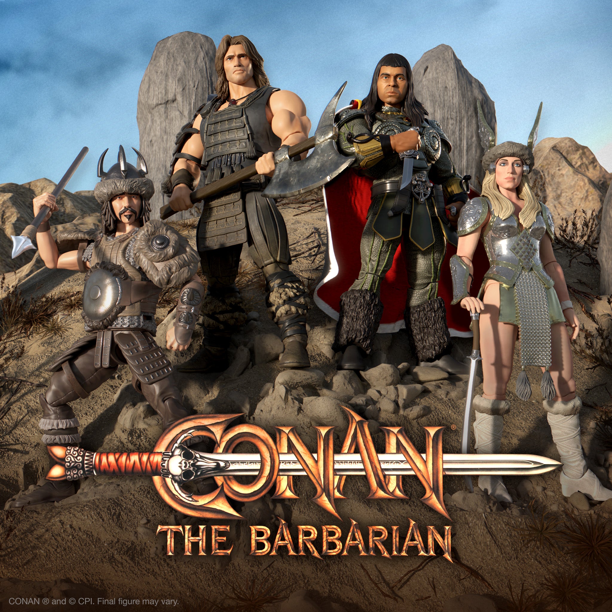 Conan the Barbarian ULTIMATES! Wave 5 - Battle of the Mounds Set of 4